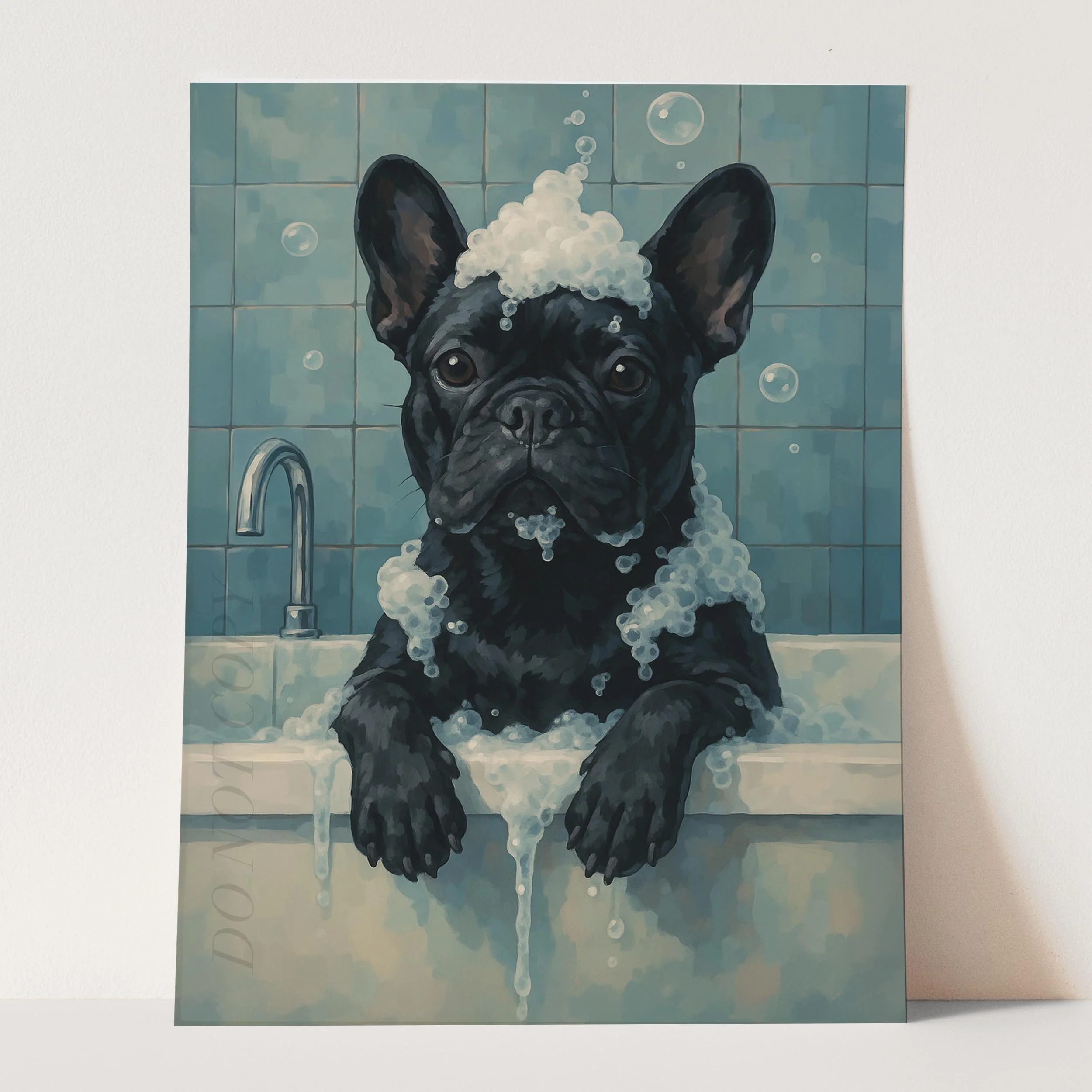 French Bulldog Bathtub Bubble Bath II - Image 3
