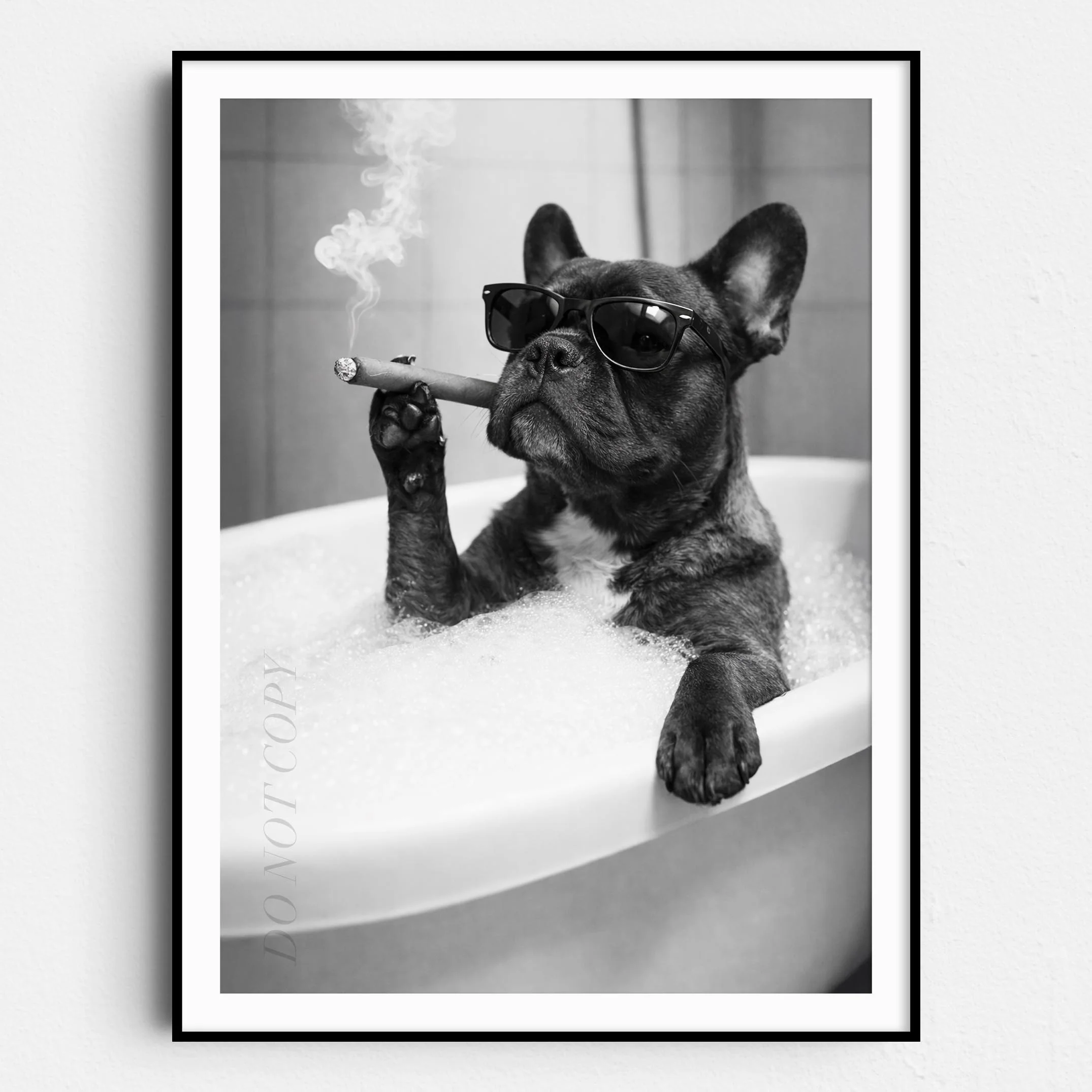 French Bulldog Bathtub Cigar