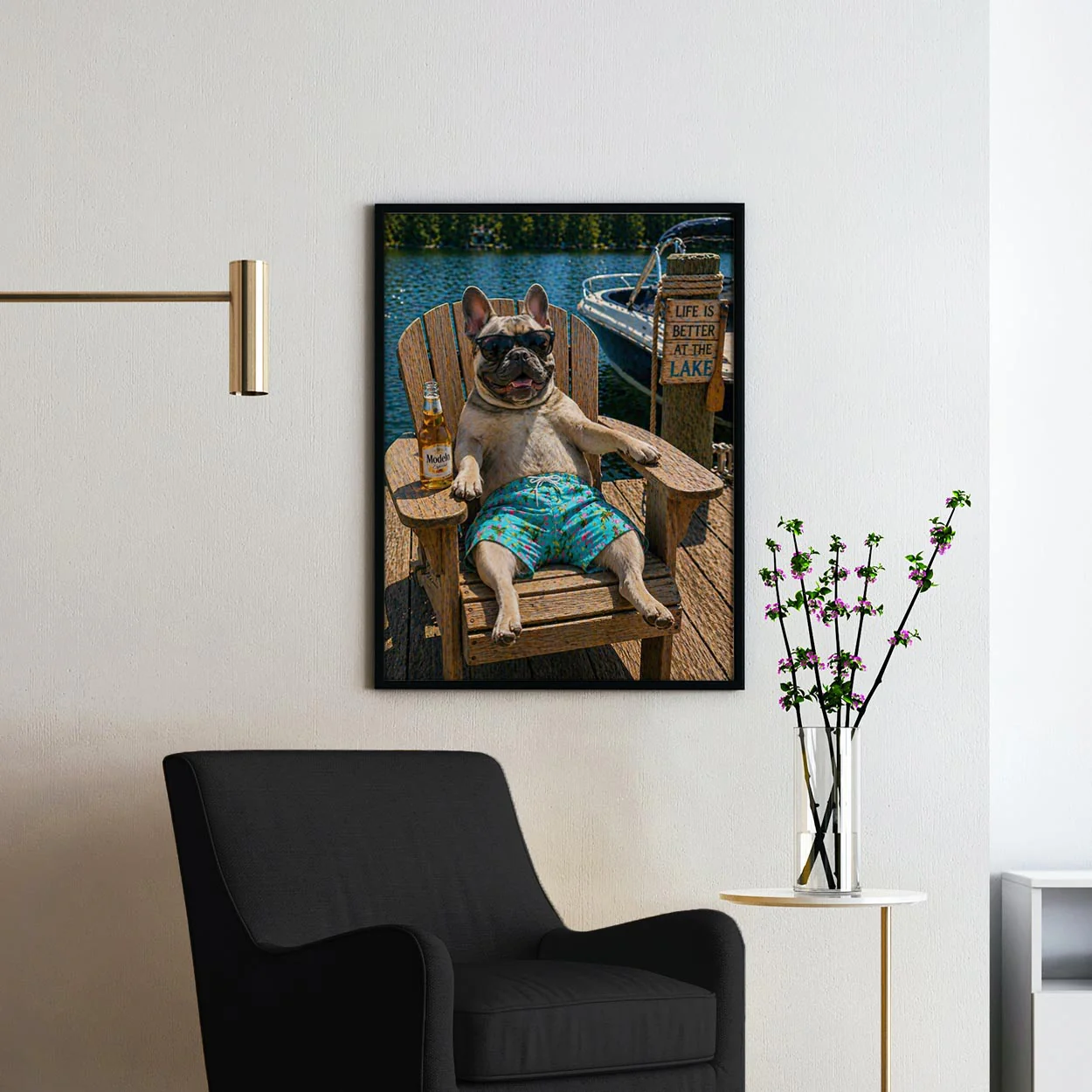French Bulldog - Life At The Lake - Image 2