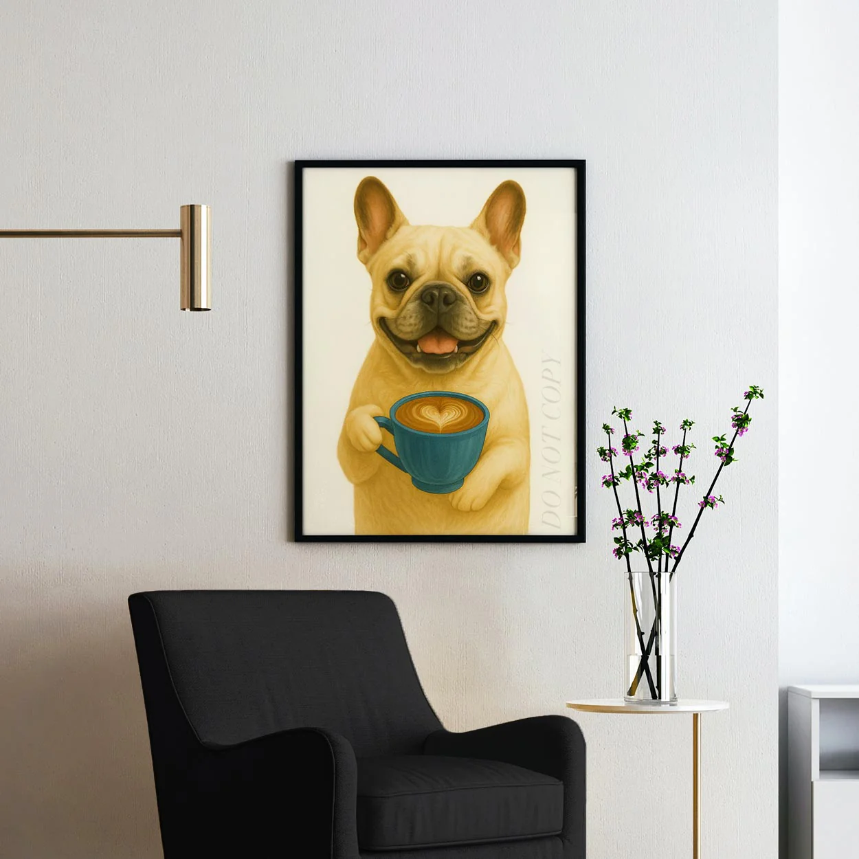 French Bulldog With Latte Of Love - Image 2