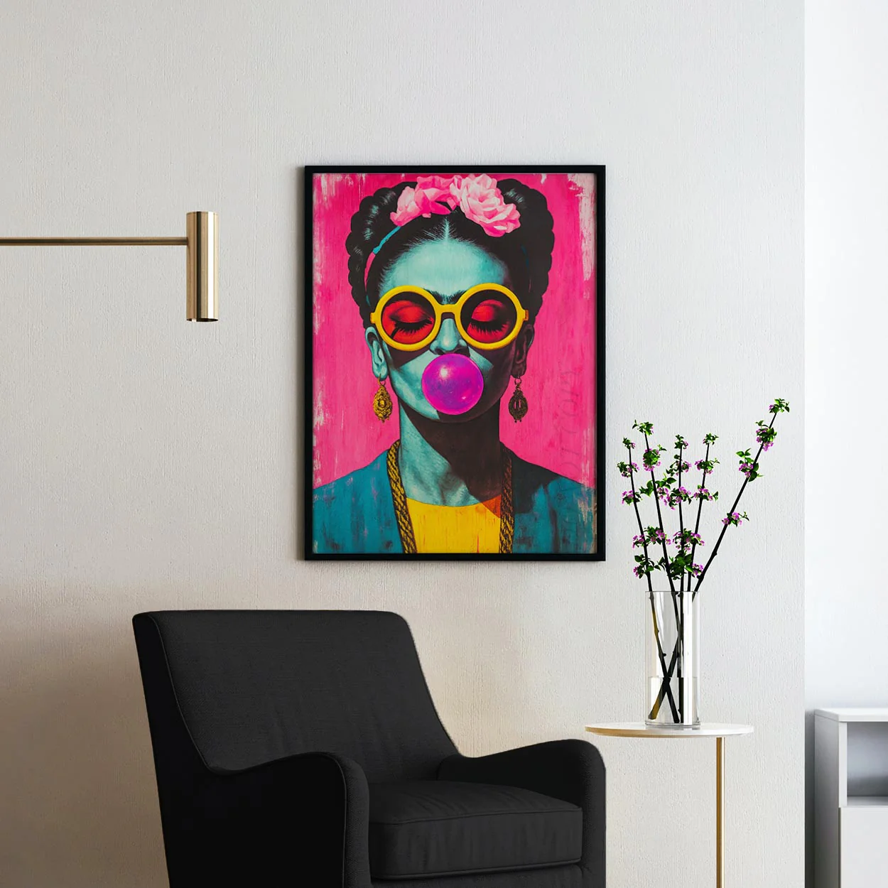 Frida Kahlo Bubblegum And Sunglasses - Image 2