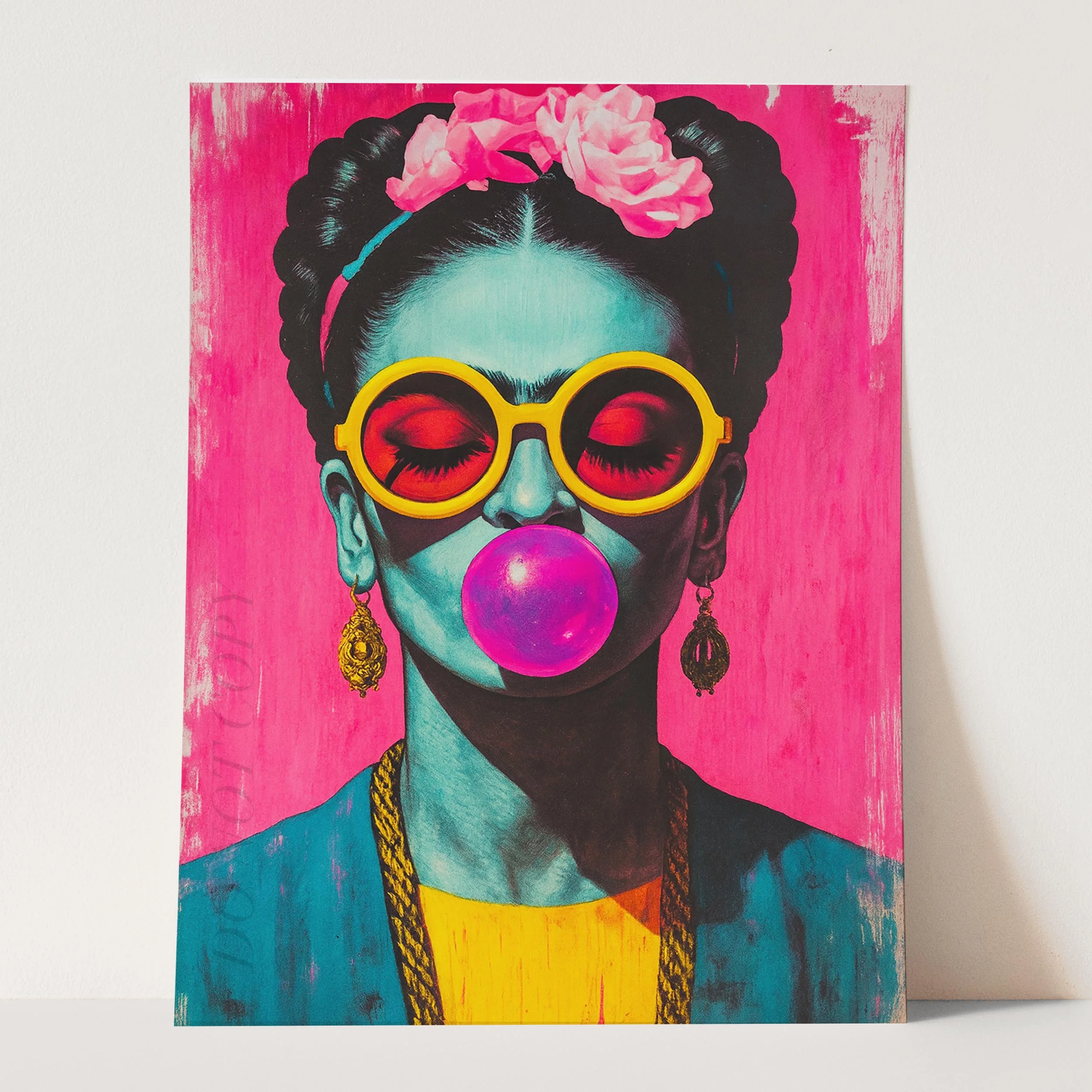 Frida Kahlo Bubblegum And Sunglasses - Image 3