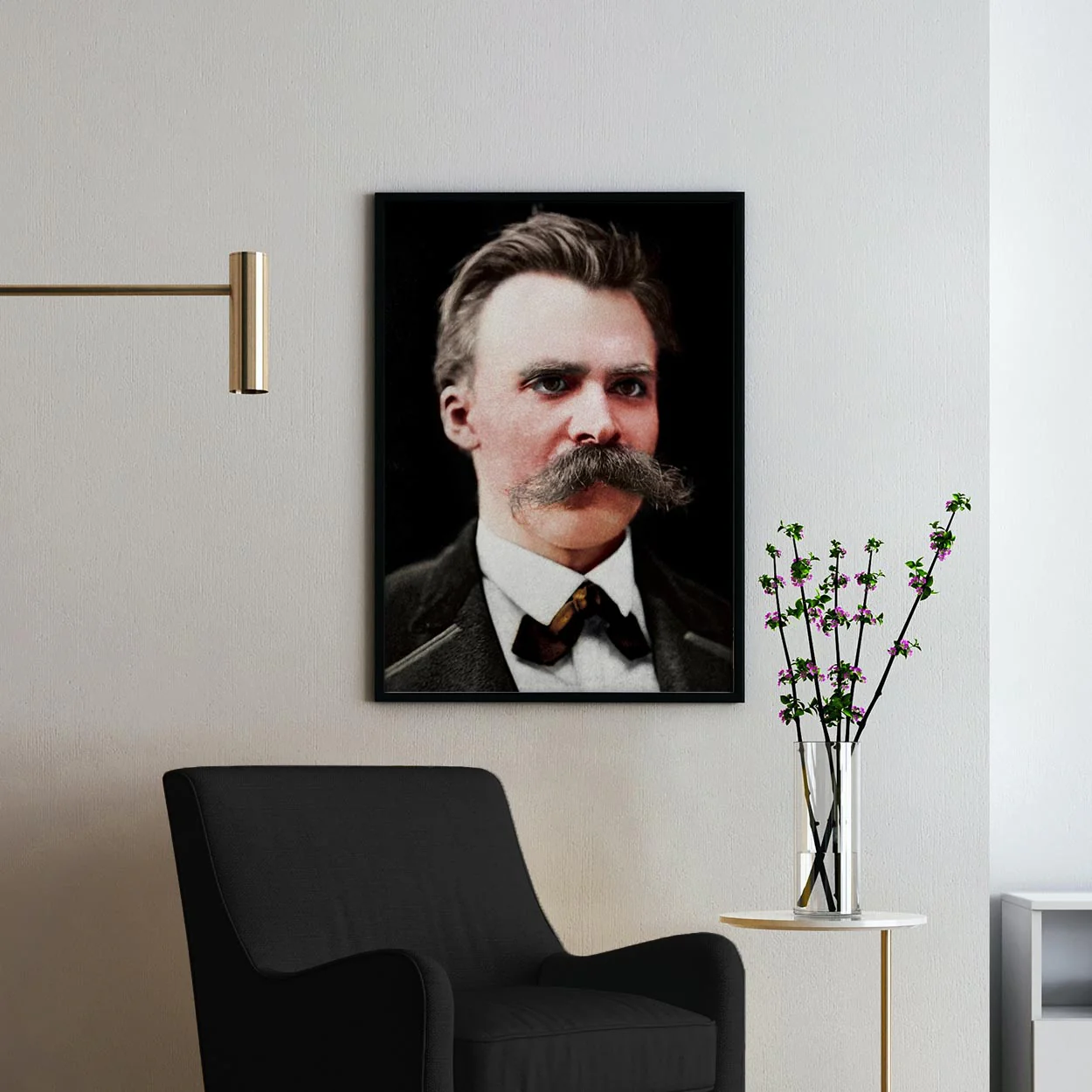 Friedrich Nietzsche portrait in color - Image 3