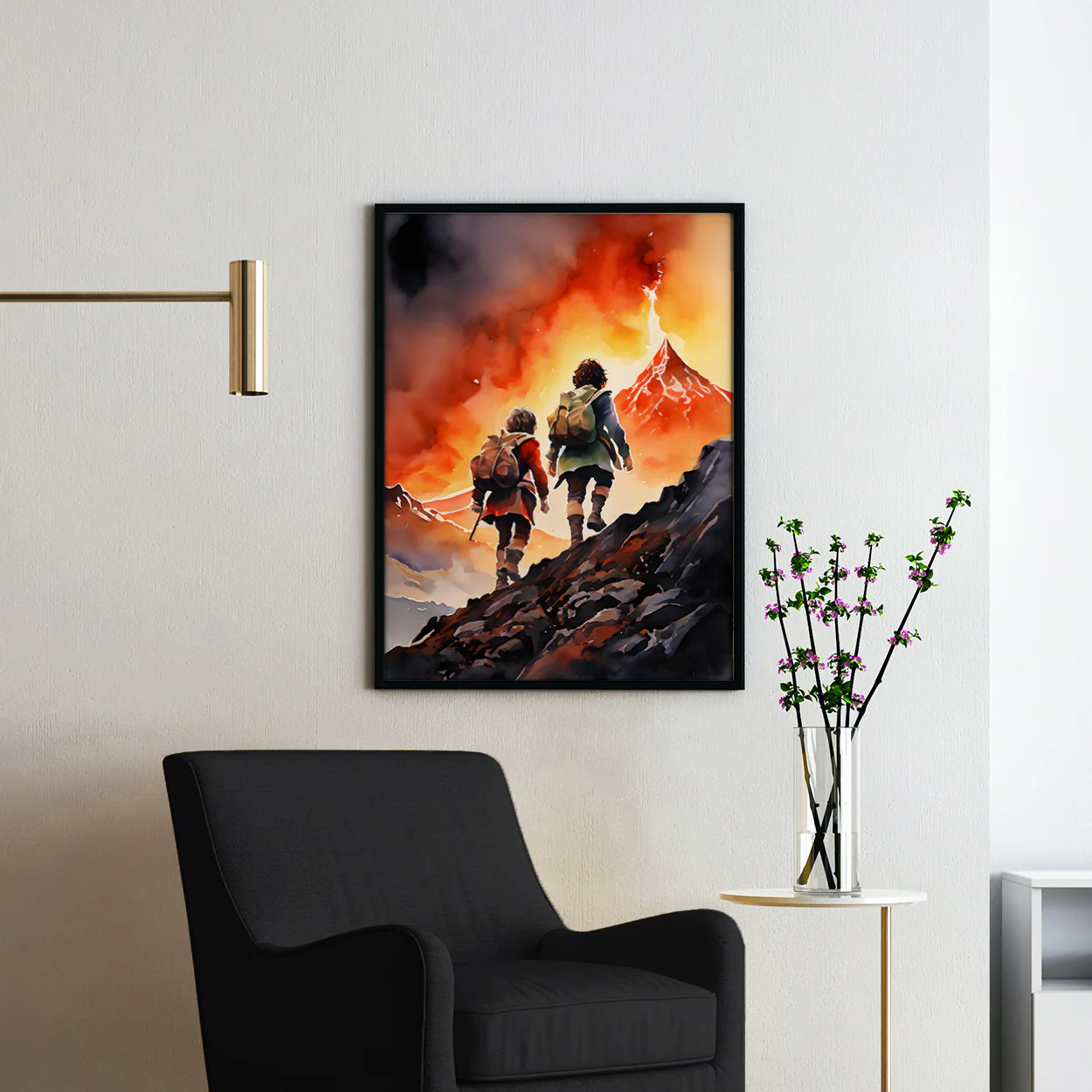 Frodo and Sam Climbing Mount Doom - Image 2