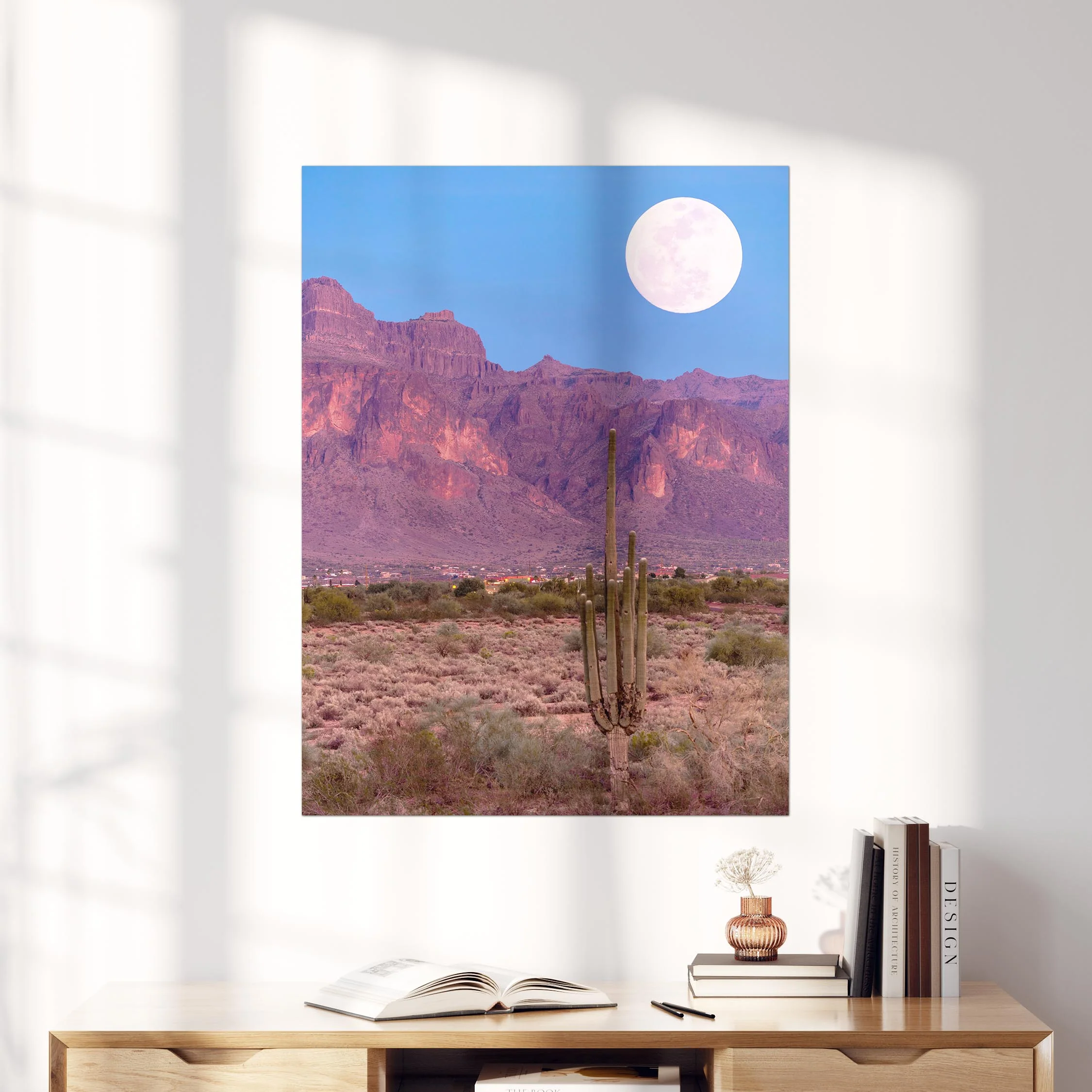 Full Moon Over Desert - Image 4