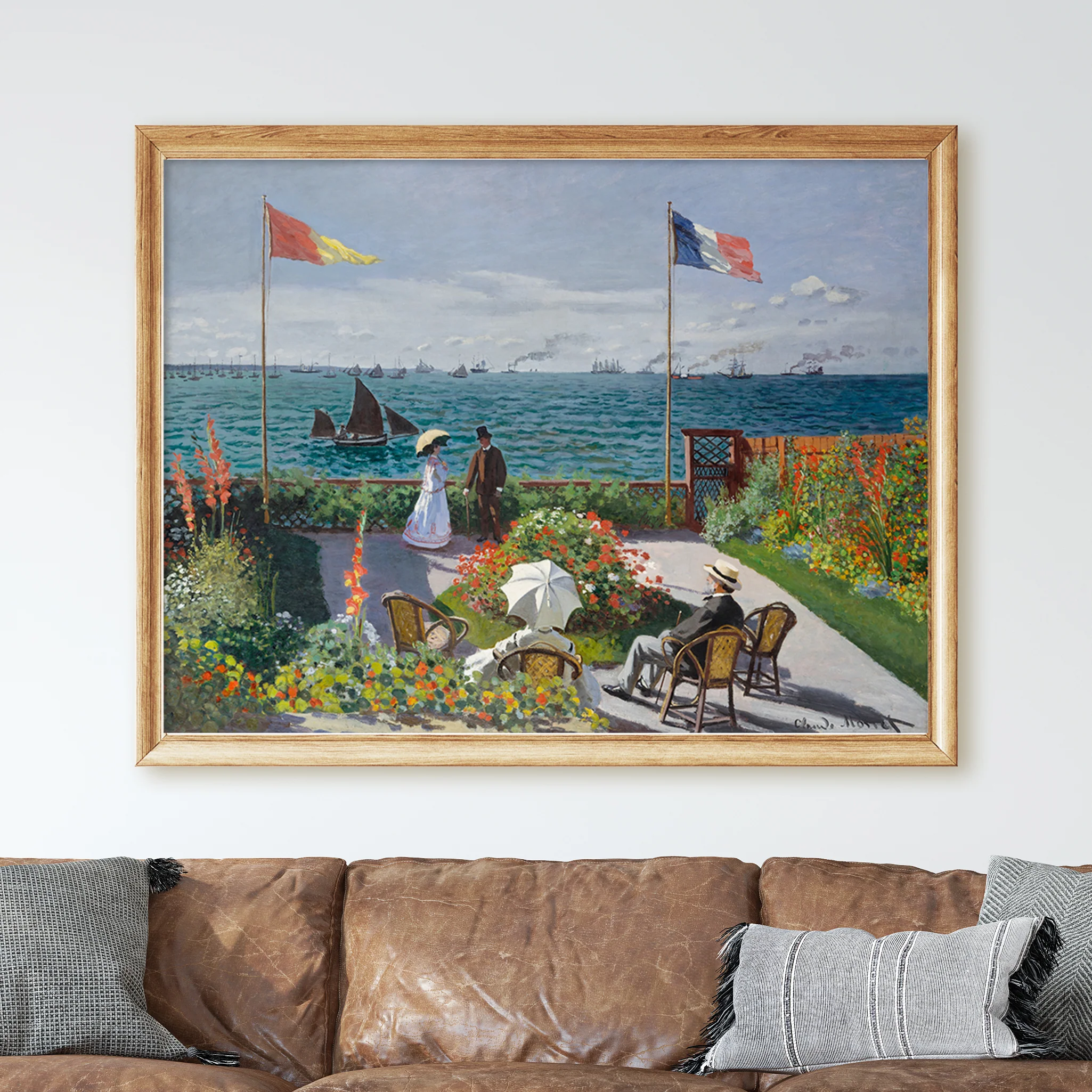 Garden at Sainte-Adresse (1867) by Claude Monet - Image 2