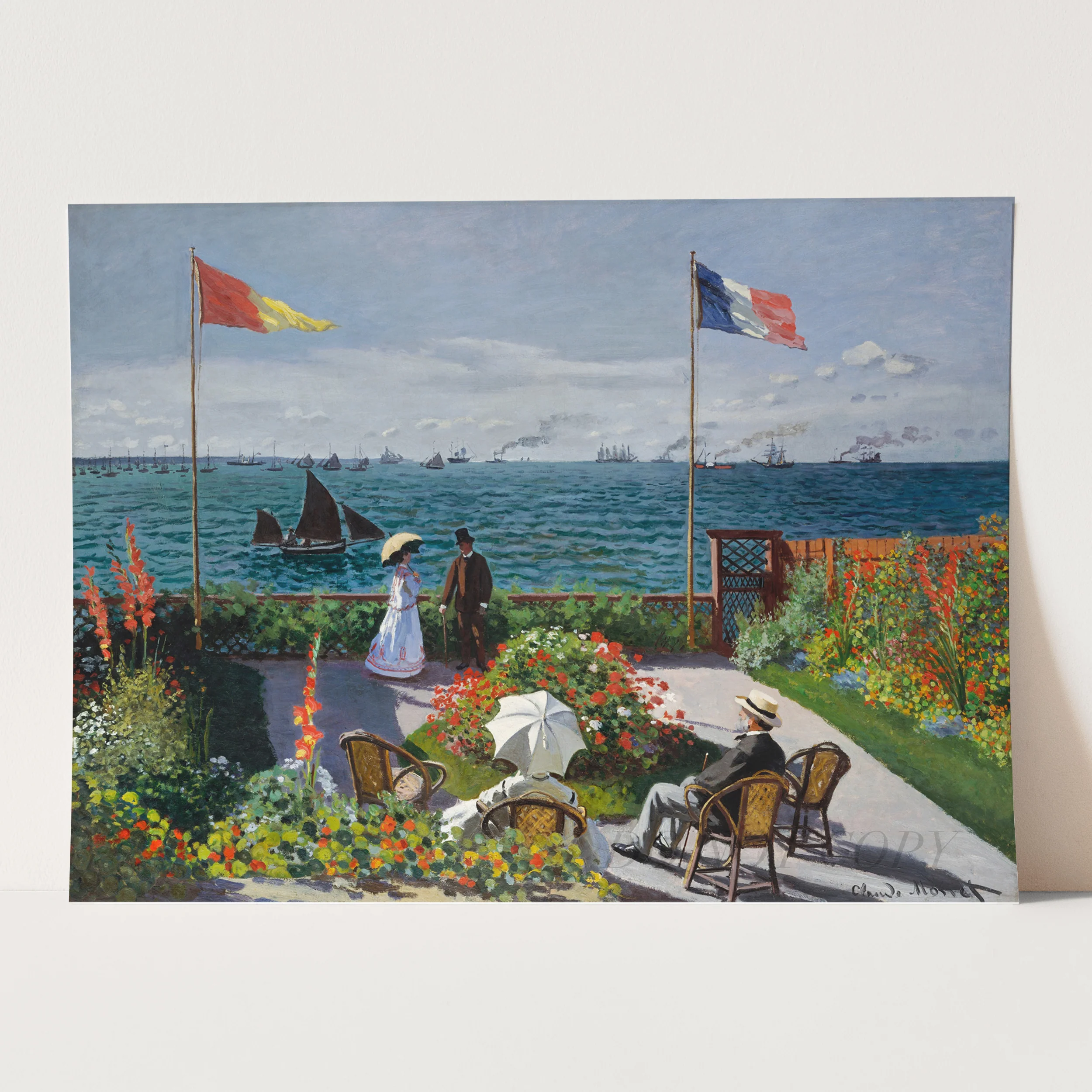 Garden at Sainte-Adresse (1867) by Claude Monet - Image 3