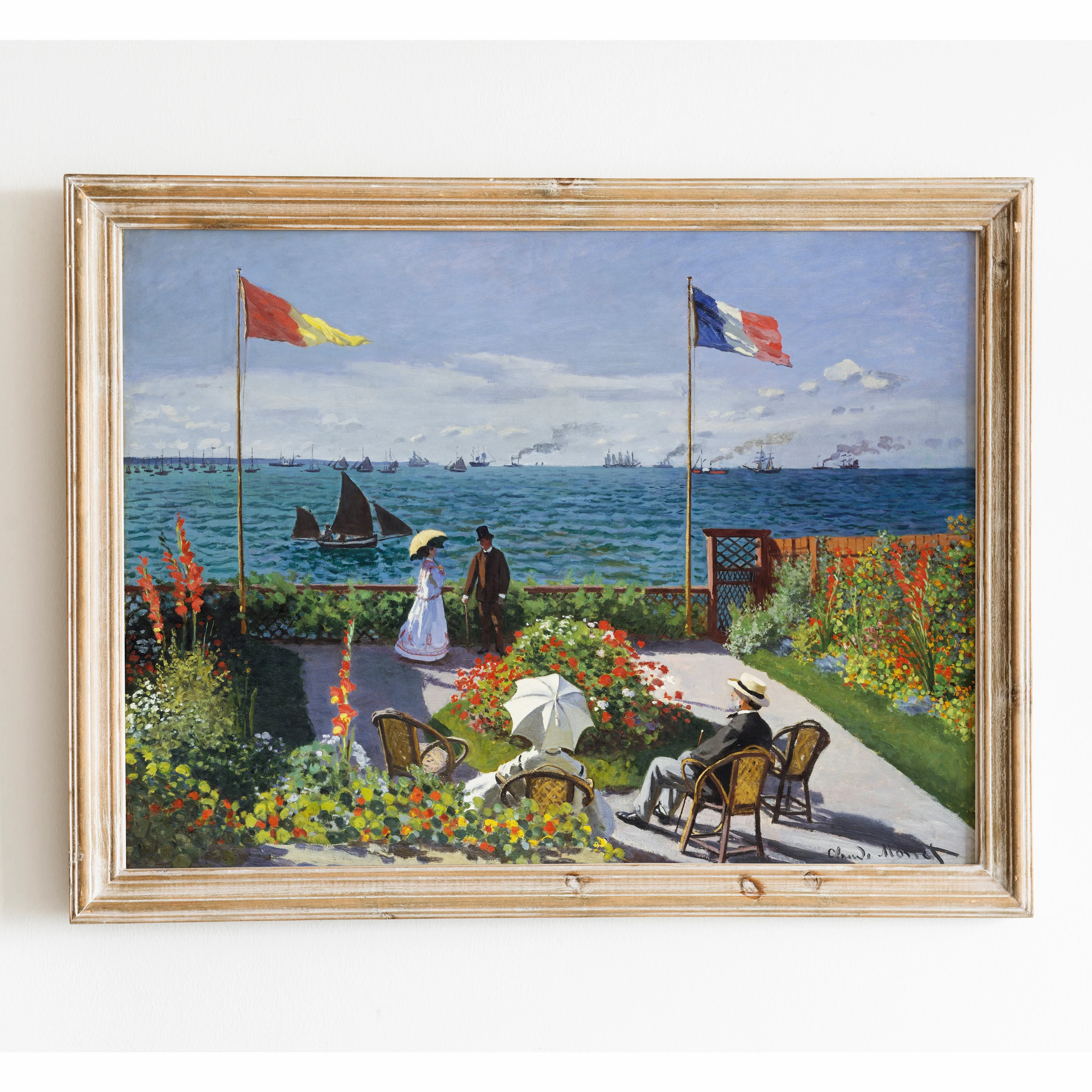 Garden at Sainte-Adresse by Claude Monet