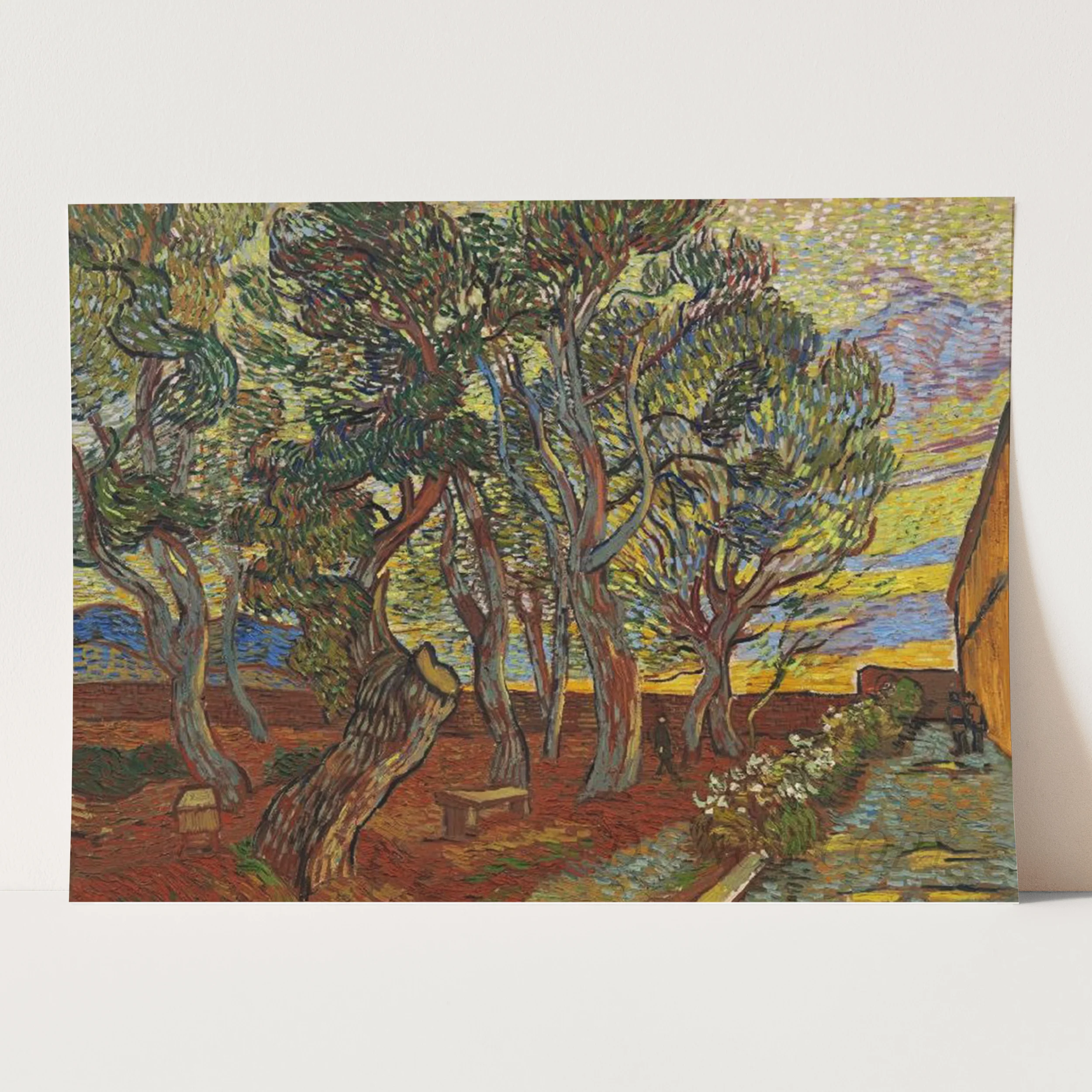 Garden of the Asylum (1889) by Van Gogh - Image 3