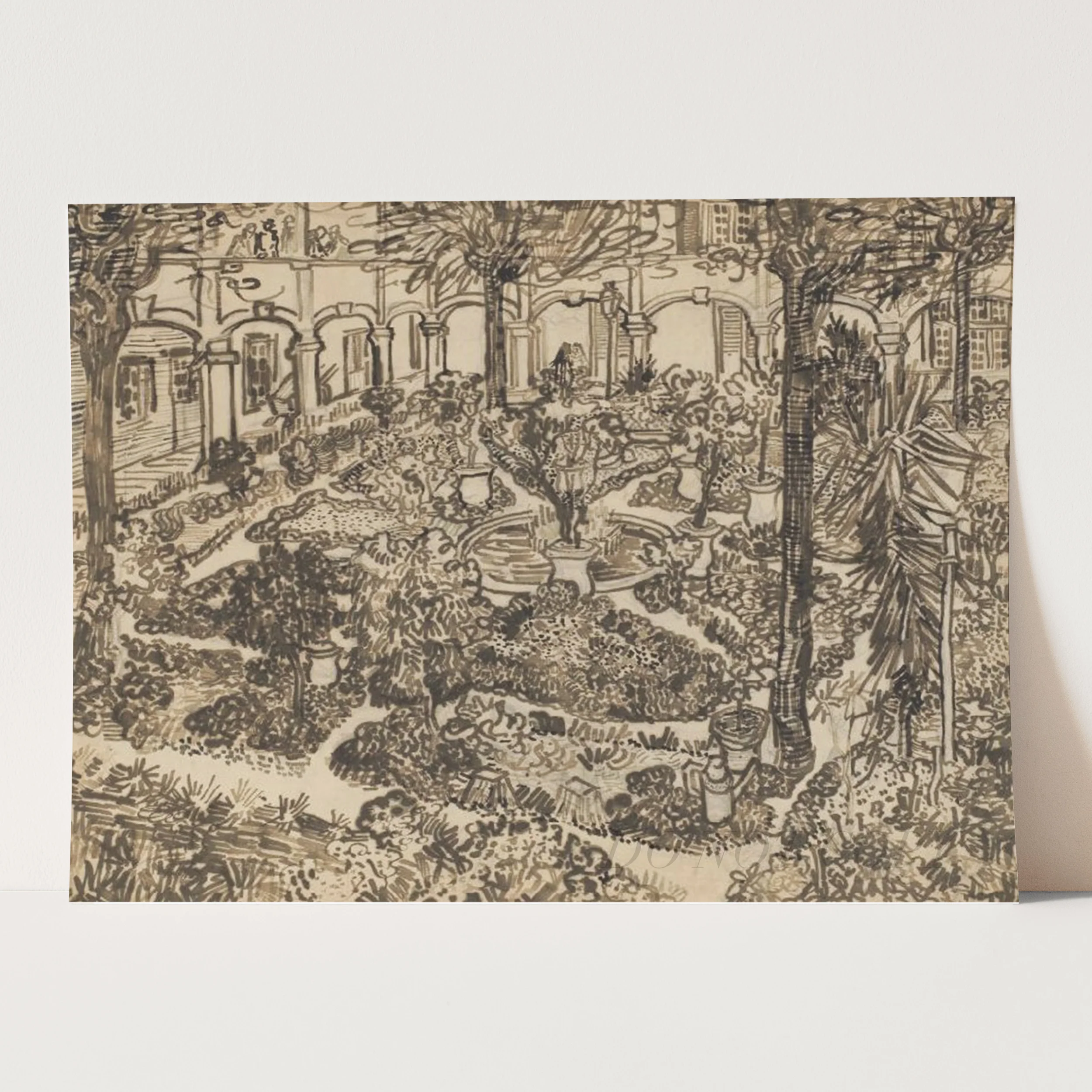 Garden of the Hospital (1889) by Van Gogh - Image 3