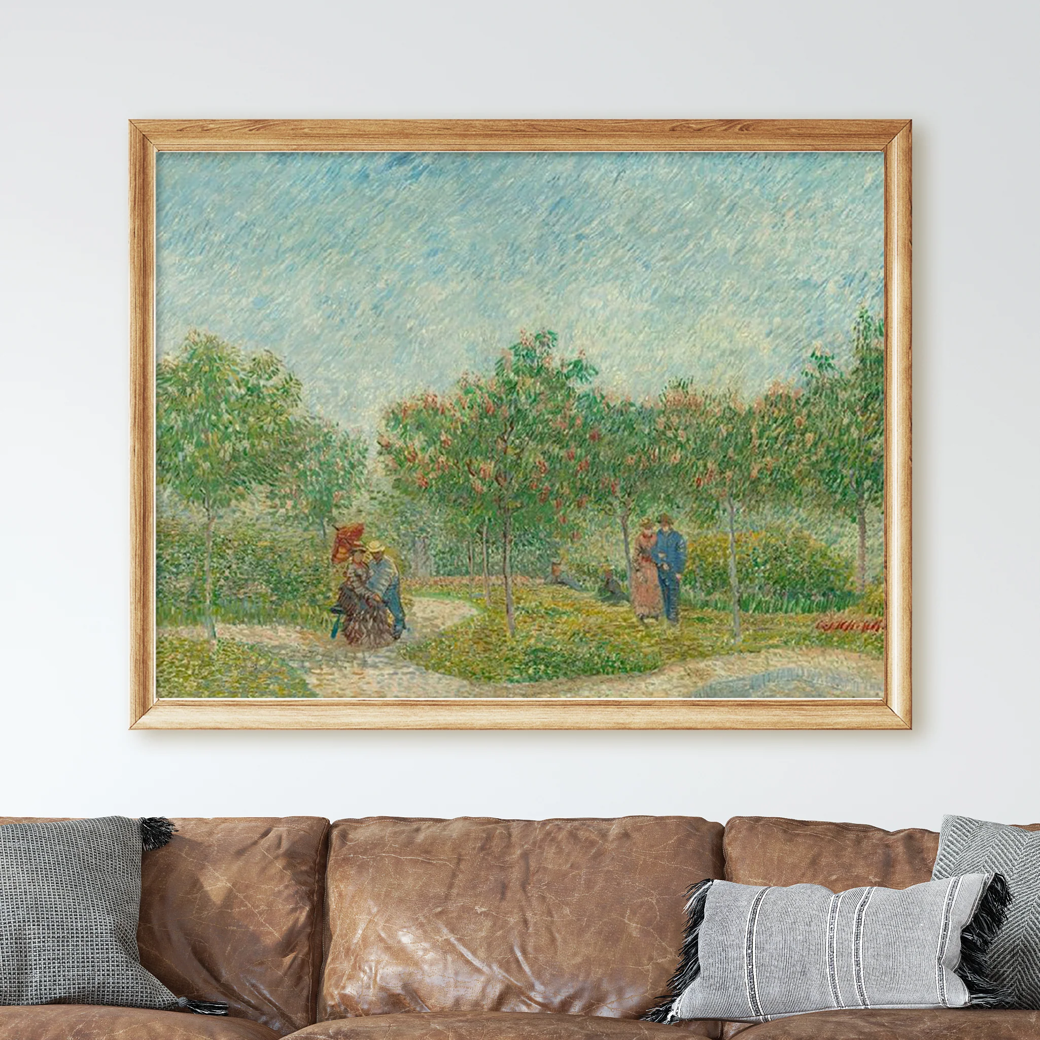 Garden with Courting Couples: Square Saint-Pierre (1887) by Van Gogh - Image 2