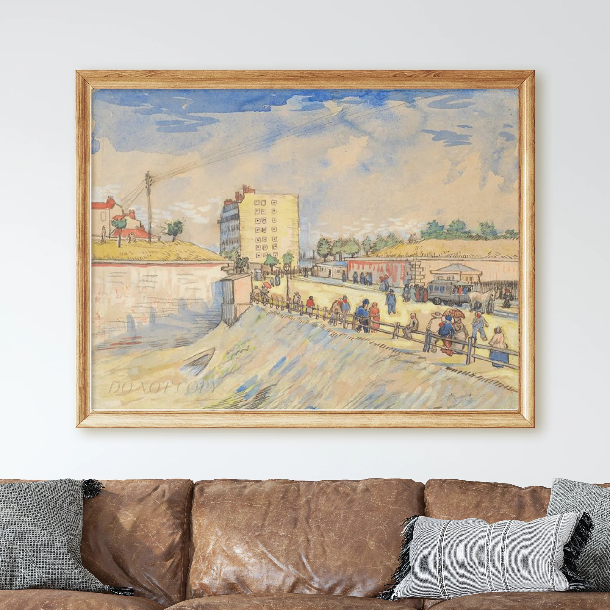 Gate in the Paris Ramparts (1887) by Van Gogh - Image 2