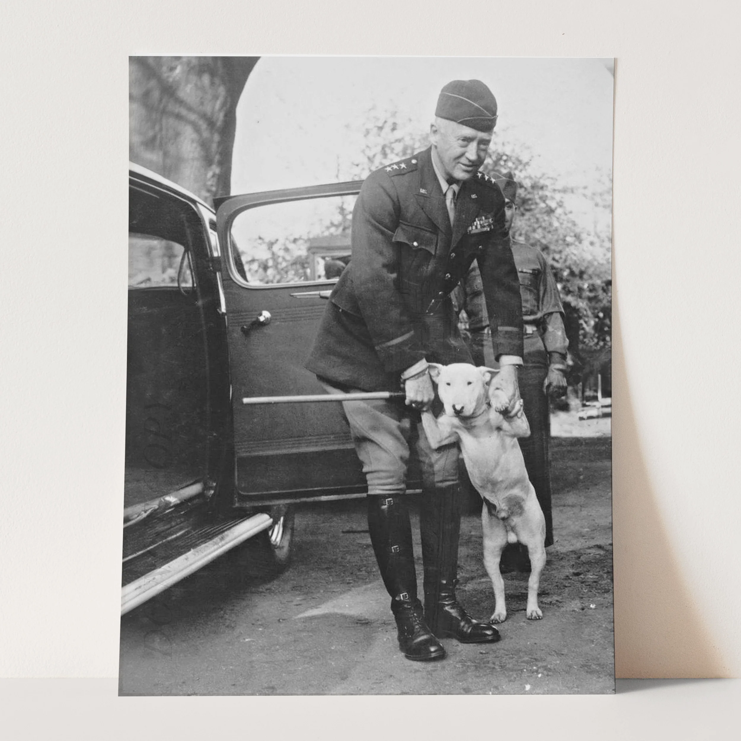 General George S Patton with His Bull Terrier - Image 3