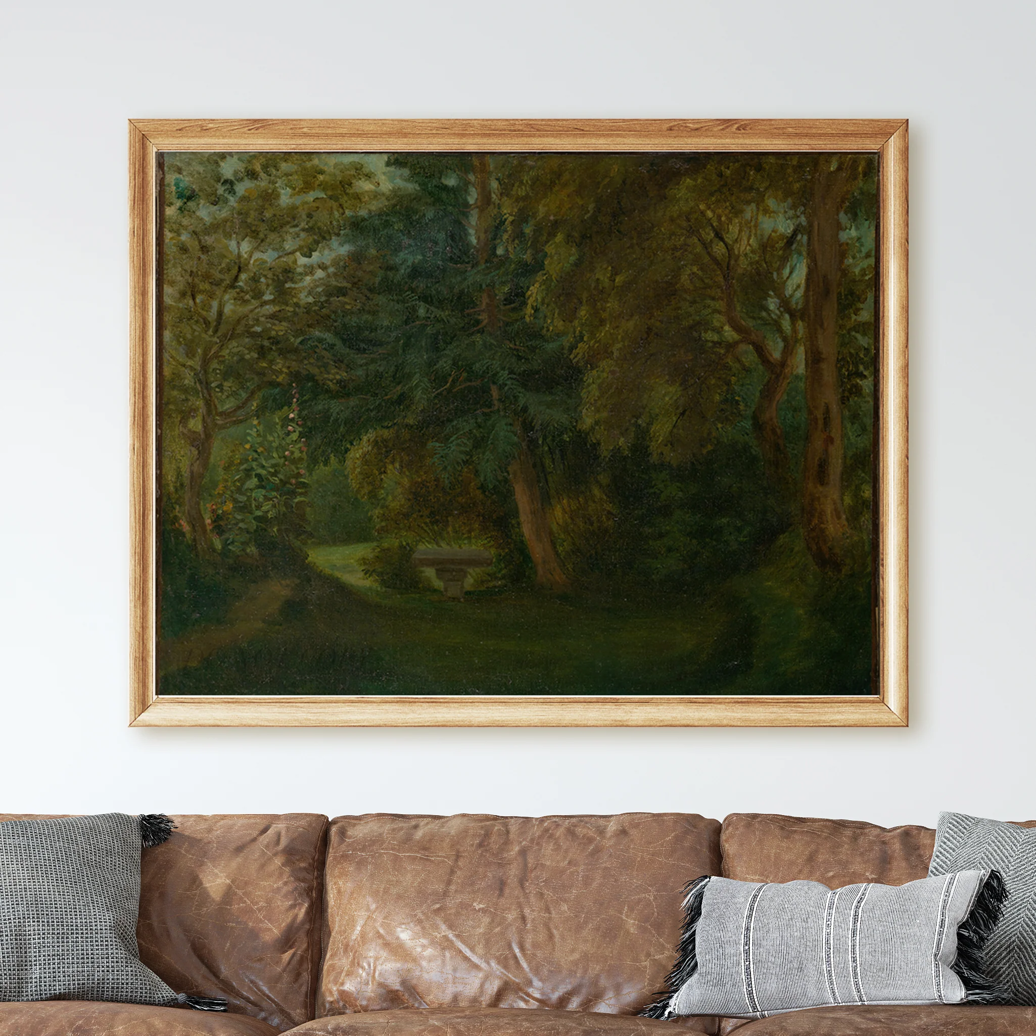 George Sand's Garden at Nohant (1842-1843) by Eugène Delacroix - Image 2