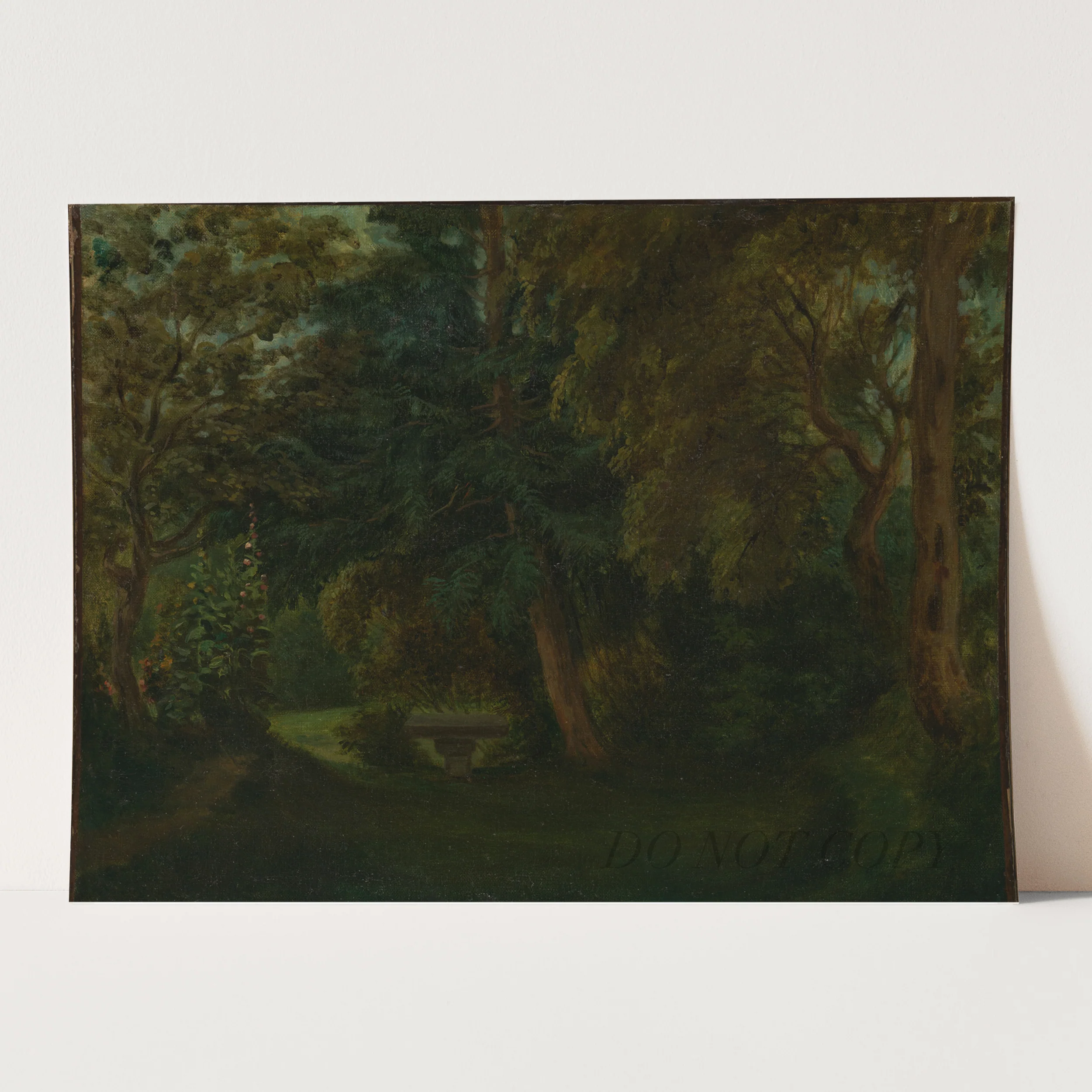 George Sand's Garden at Nohant (1842-1843) by Eugène Delacroix - Image 3