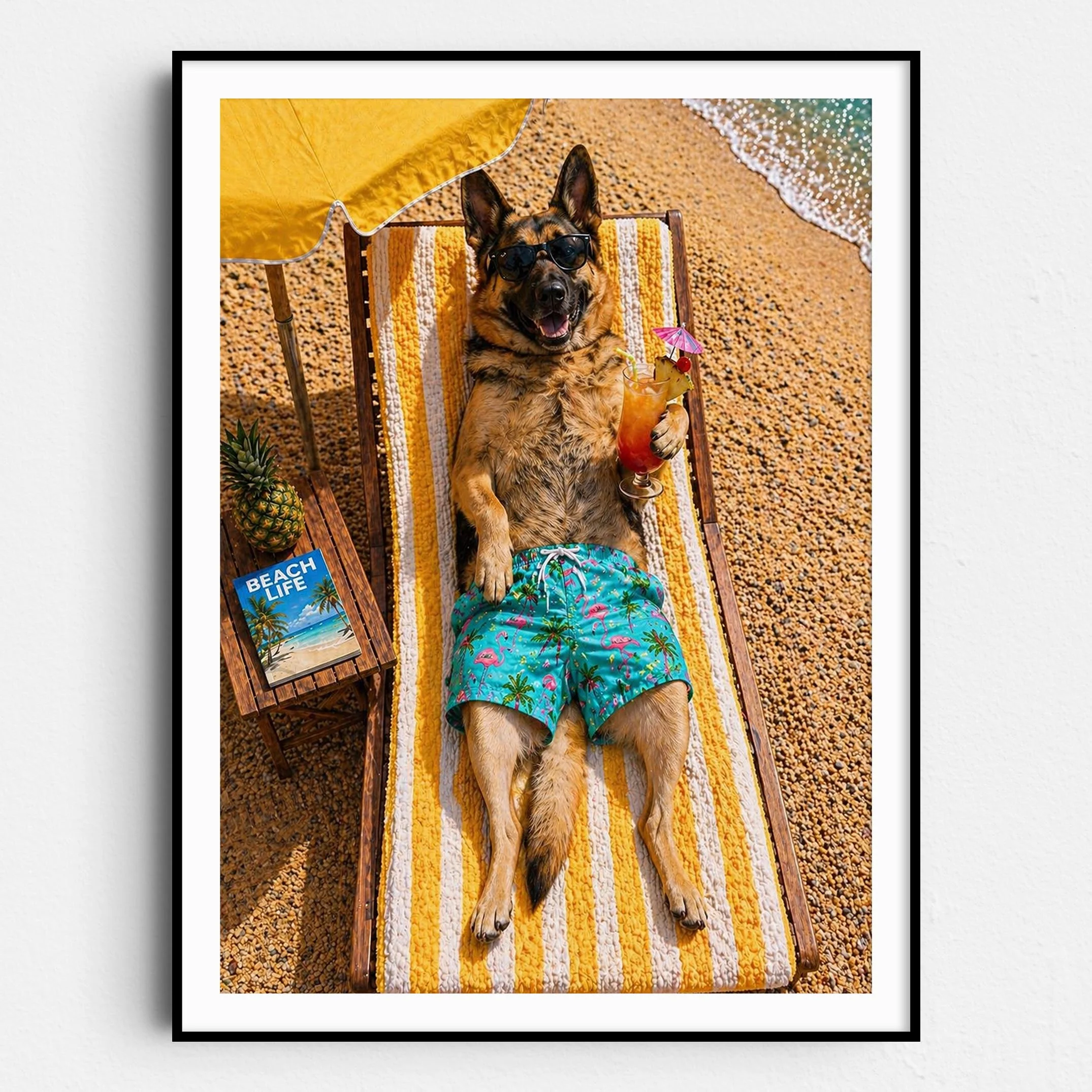 German Shepherd - Beach Life