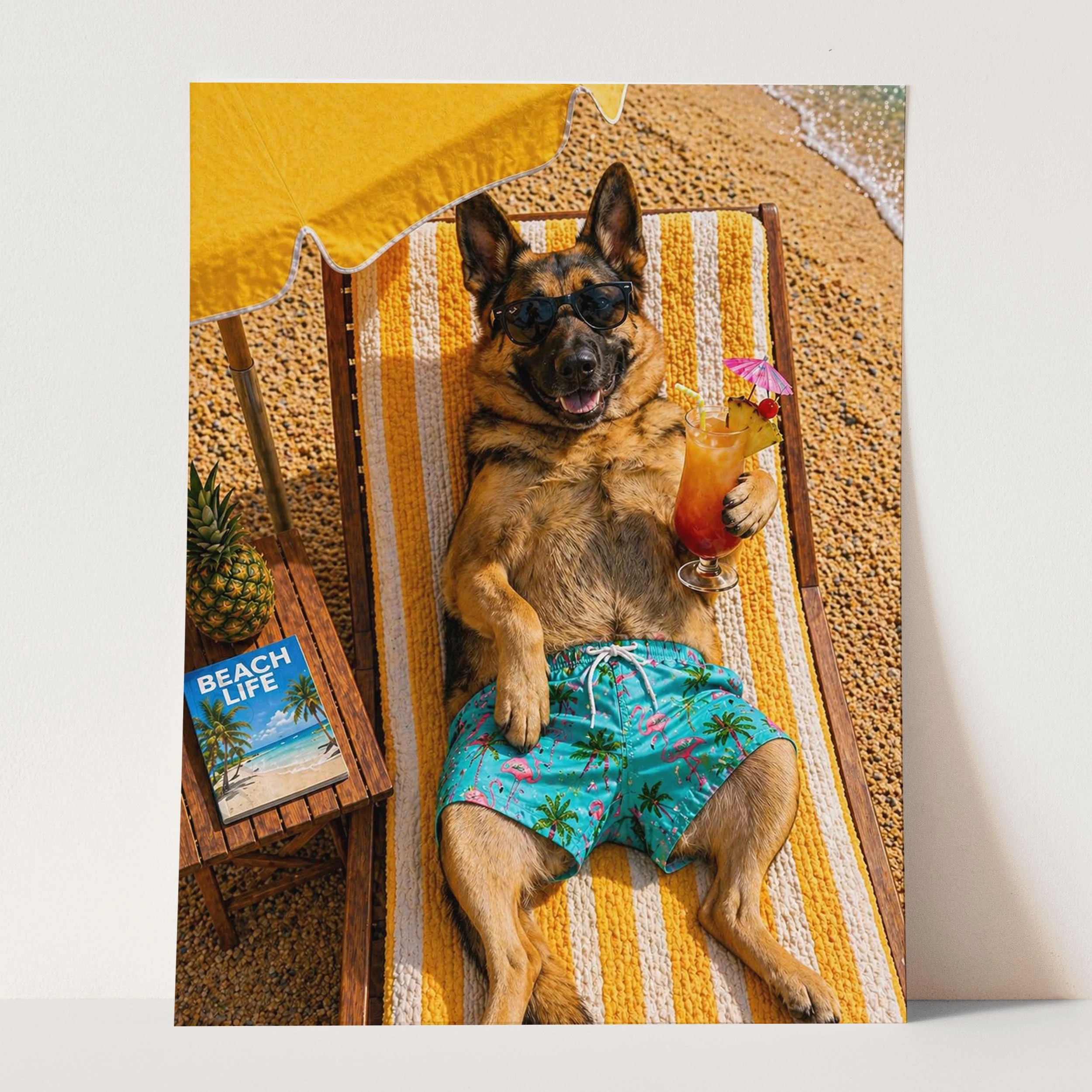 German Shepherd - Beach Life 2 - Image 3