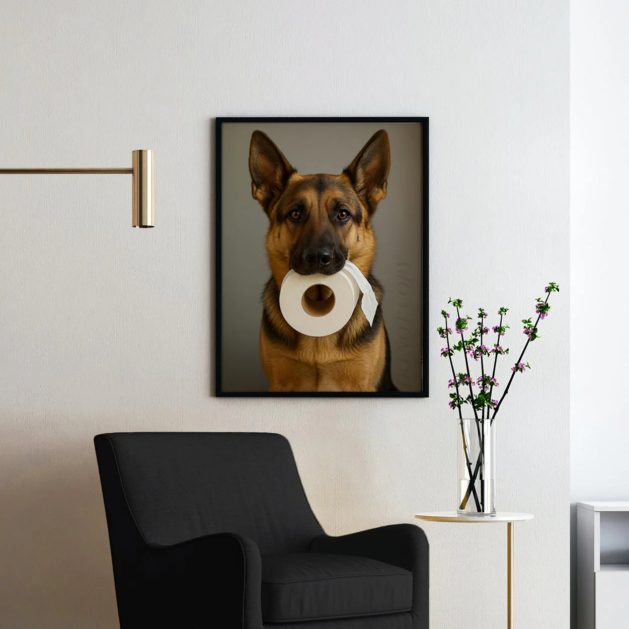 German Shepherd Dog Toilet Paper - Image 2