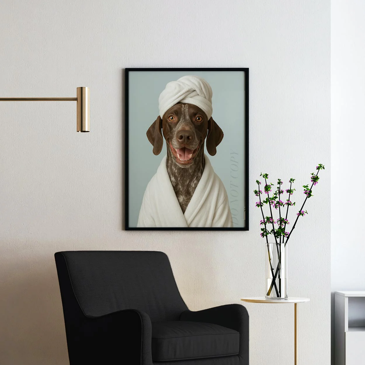 German Shorthaired Pointer Dog Bath Towel - Image 2