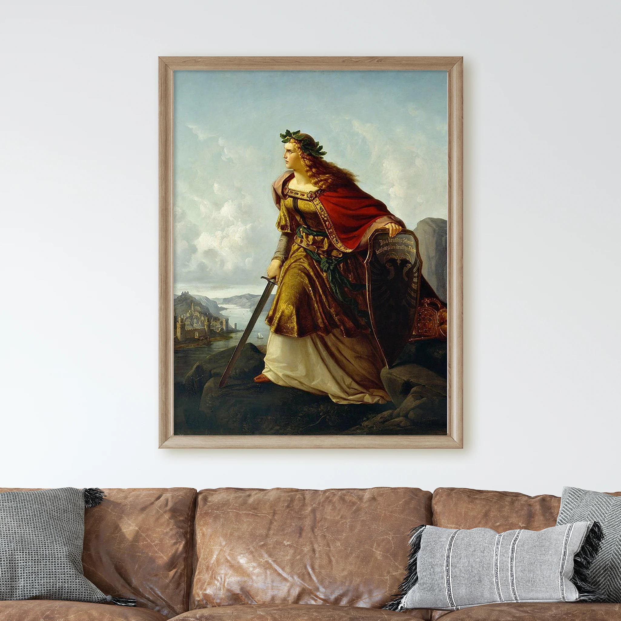 Germania on Watch on the Rhine (1860) by Lorenz Clasen - Image 2