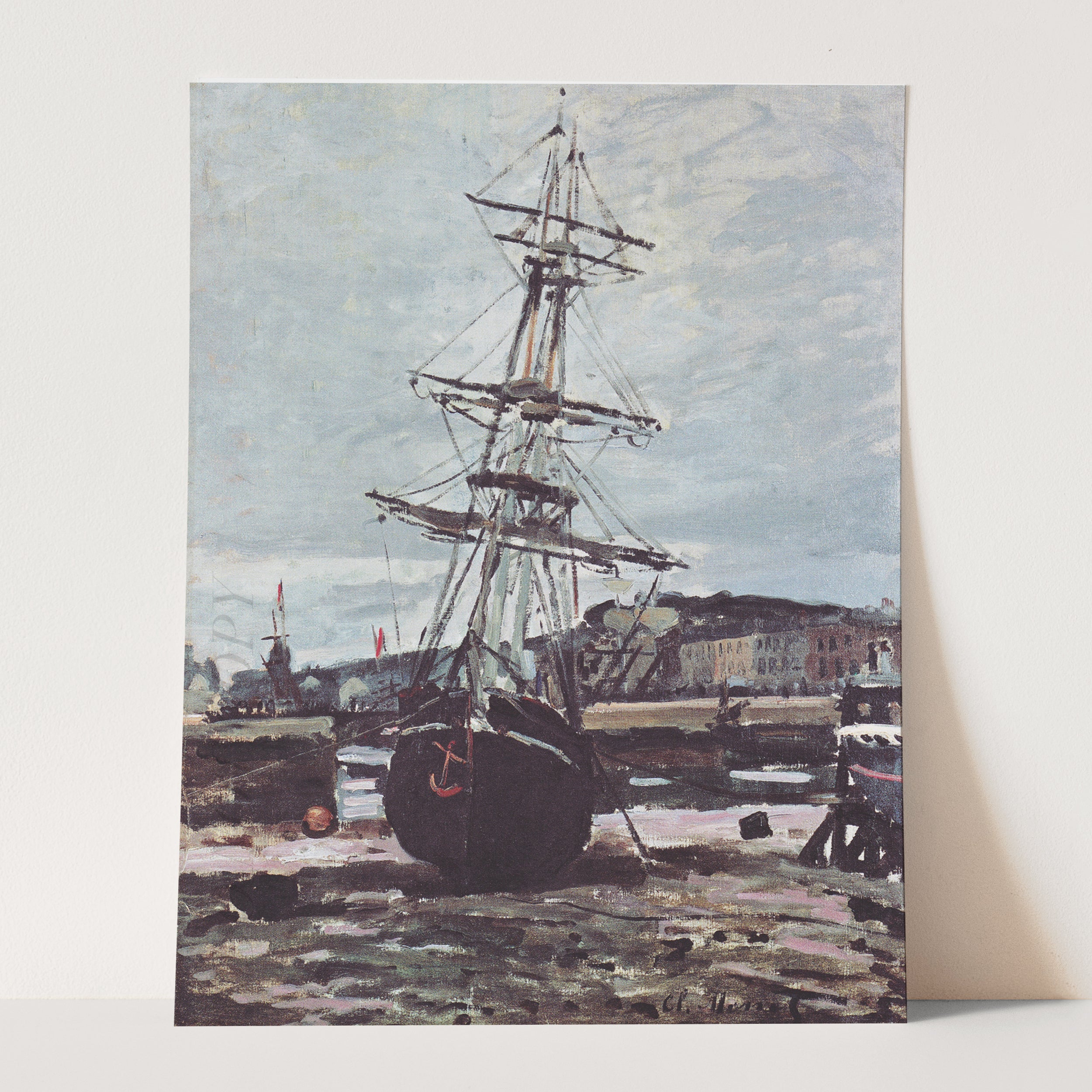 Gestrandetes Boot in Fecamp, 1868 by Claude Monet - Image 3