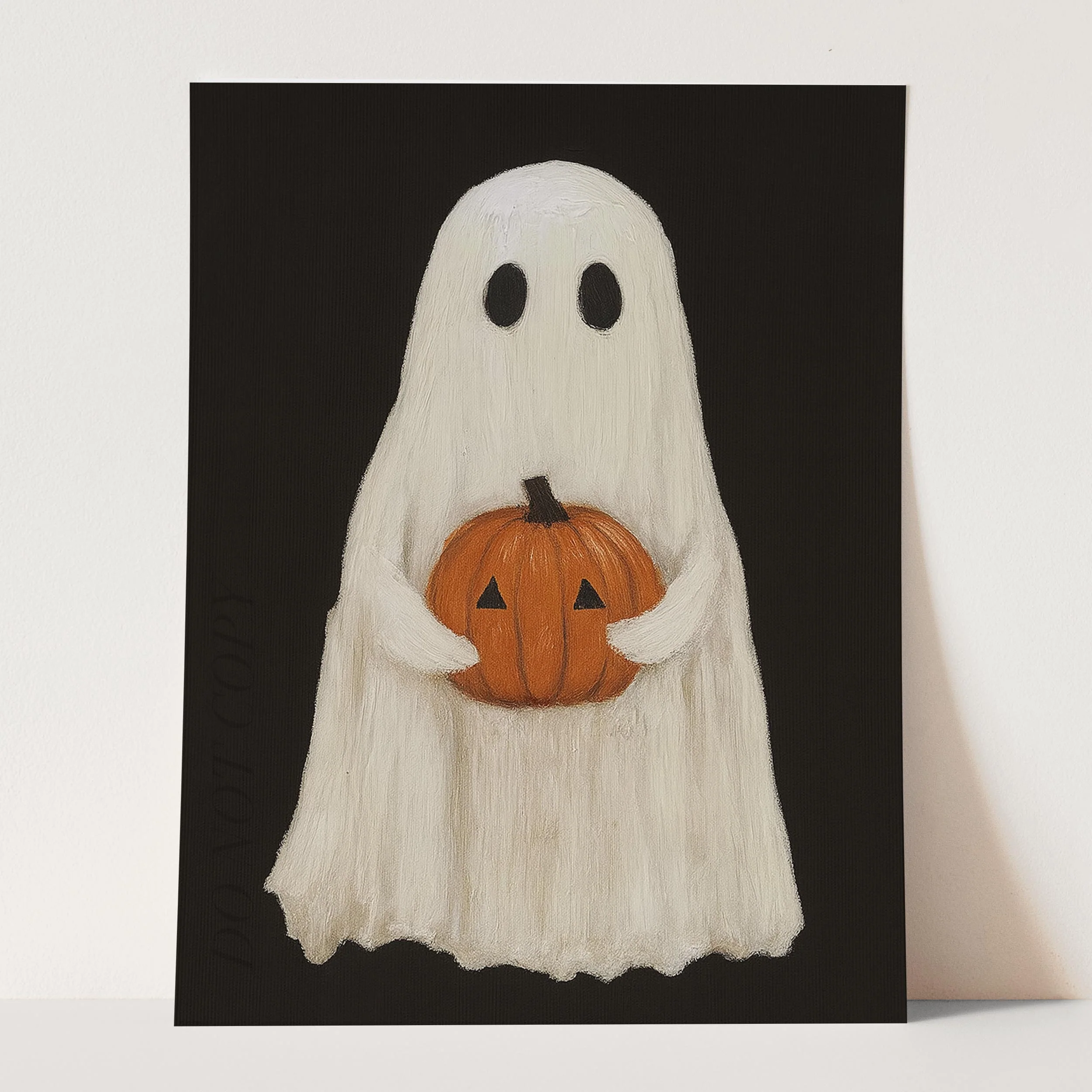 Ghost Holding A Pumpkin - Image 3