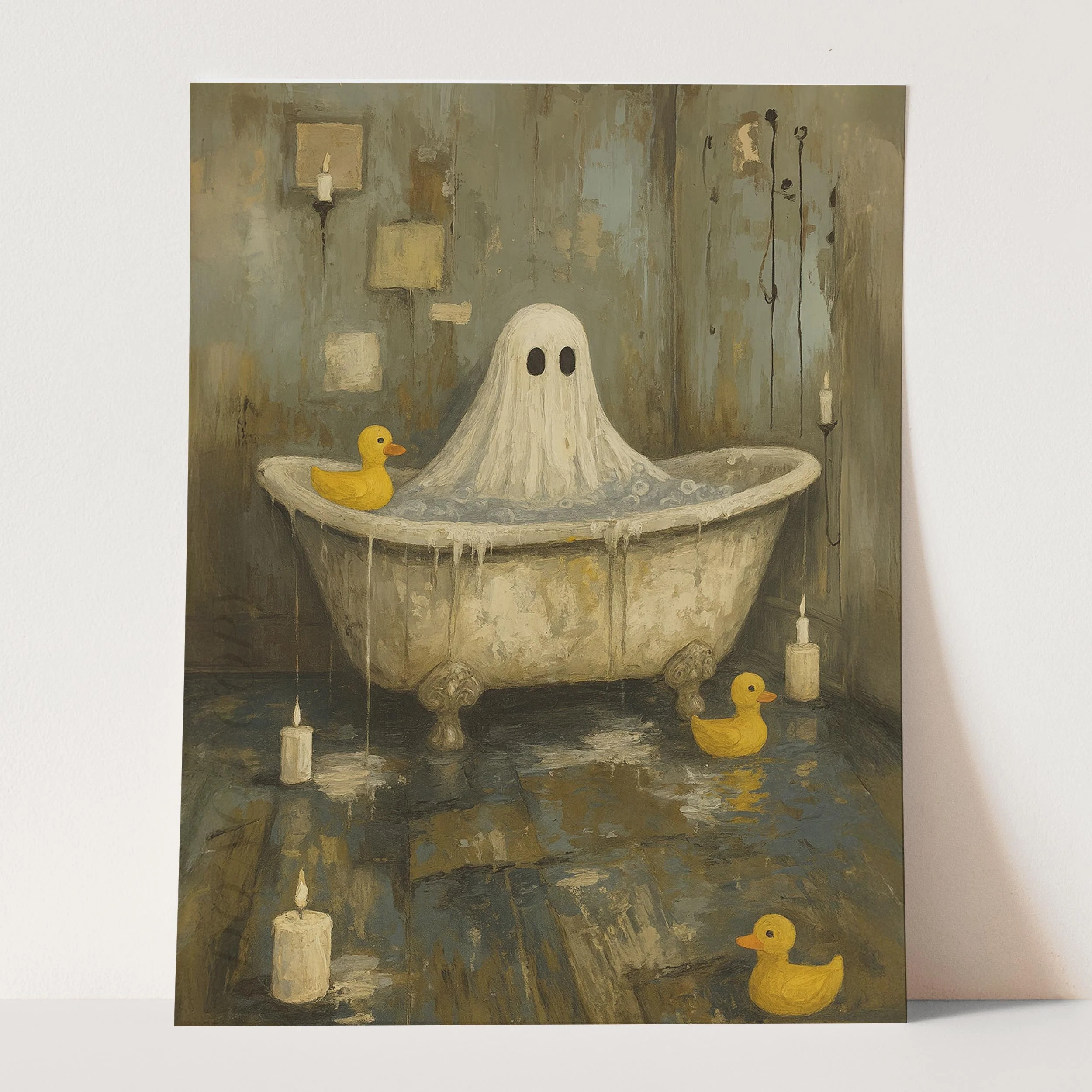 Ghost In The Bathtub With Rubber Duckies - Image 3
