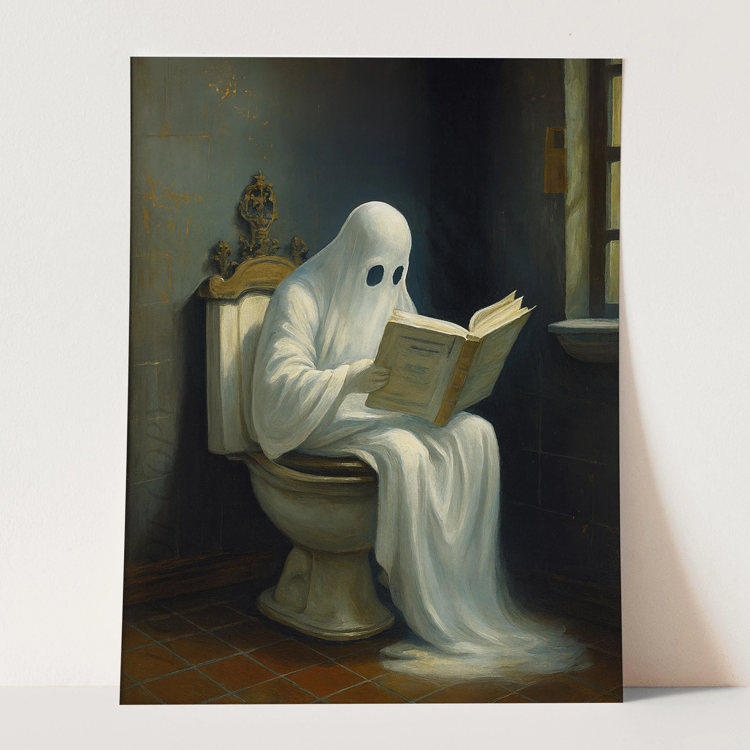 Ghost Reading On The Toilet - Image 3