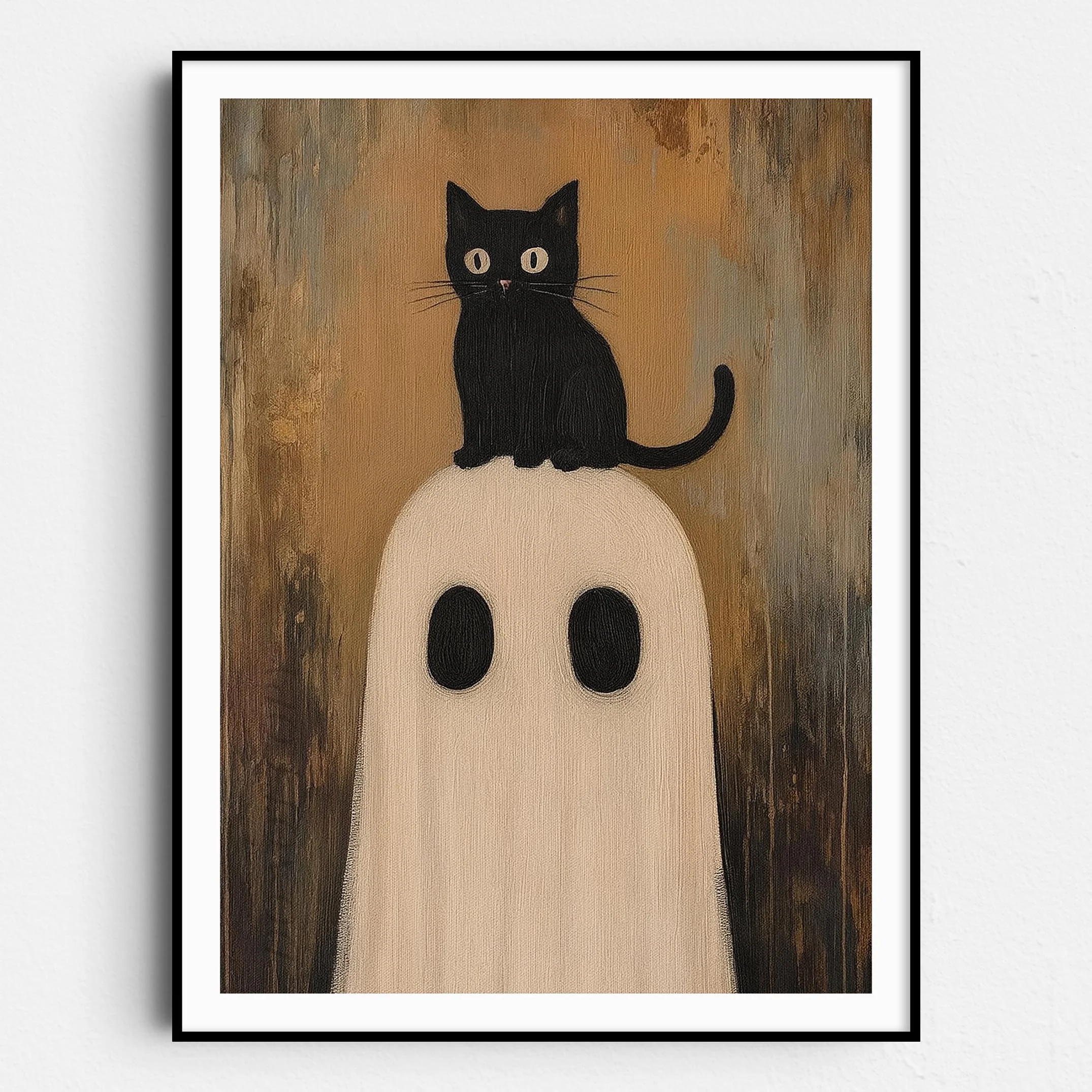 Ghost With Black Cat