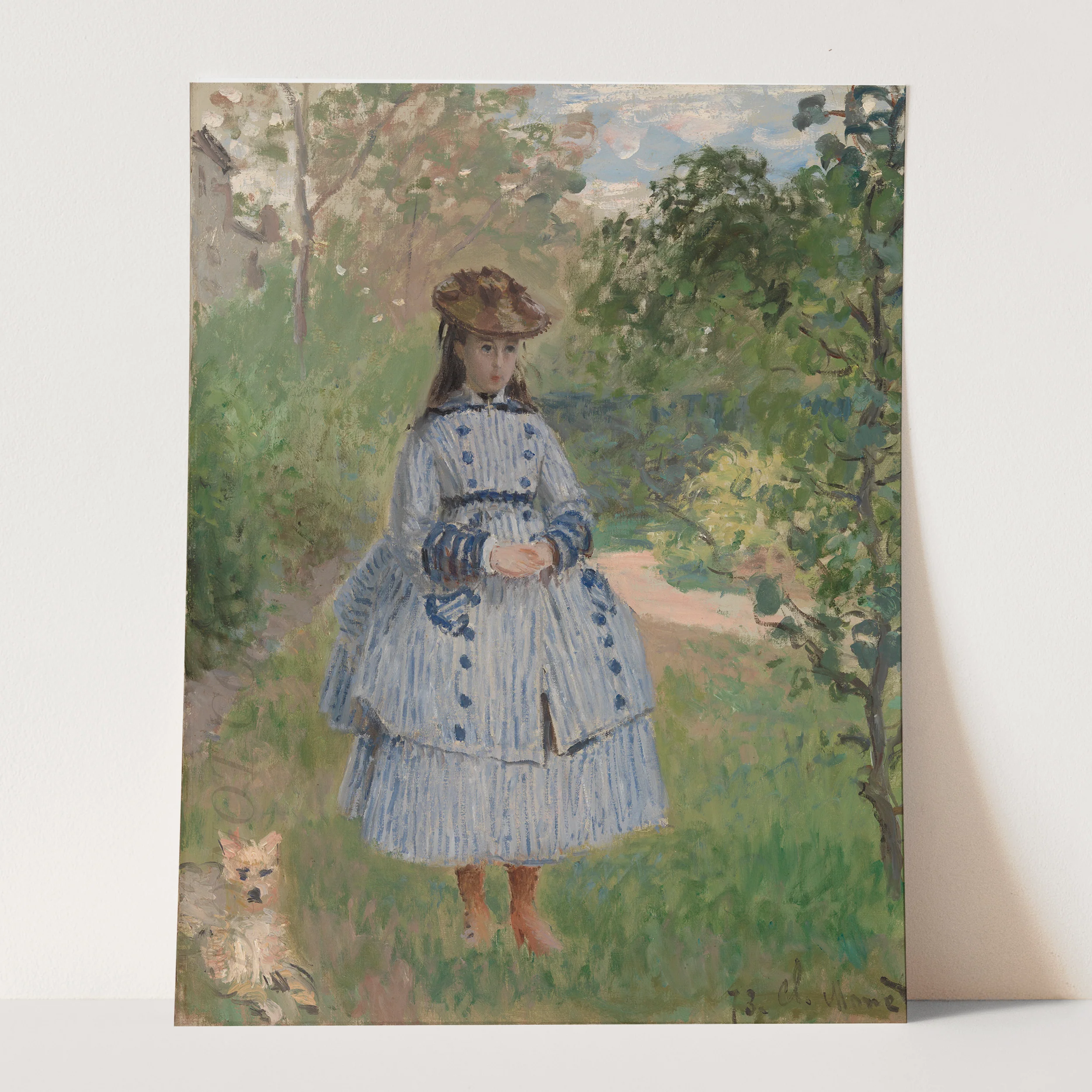 Girl with Dog by Claude Monet - Image 3