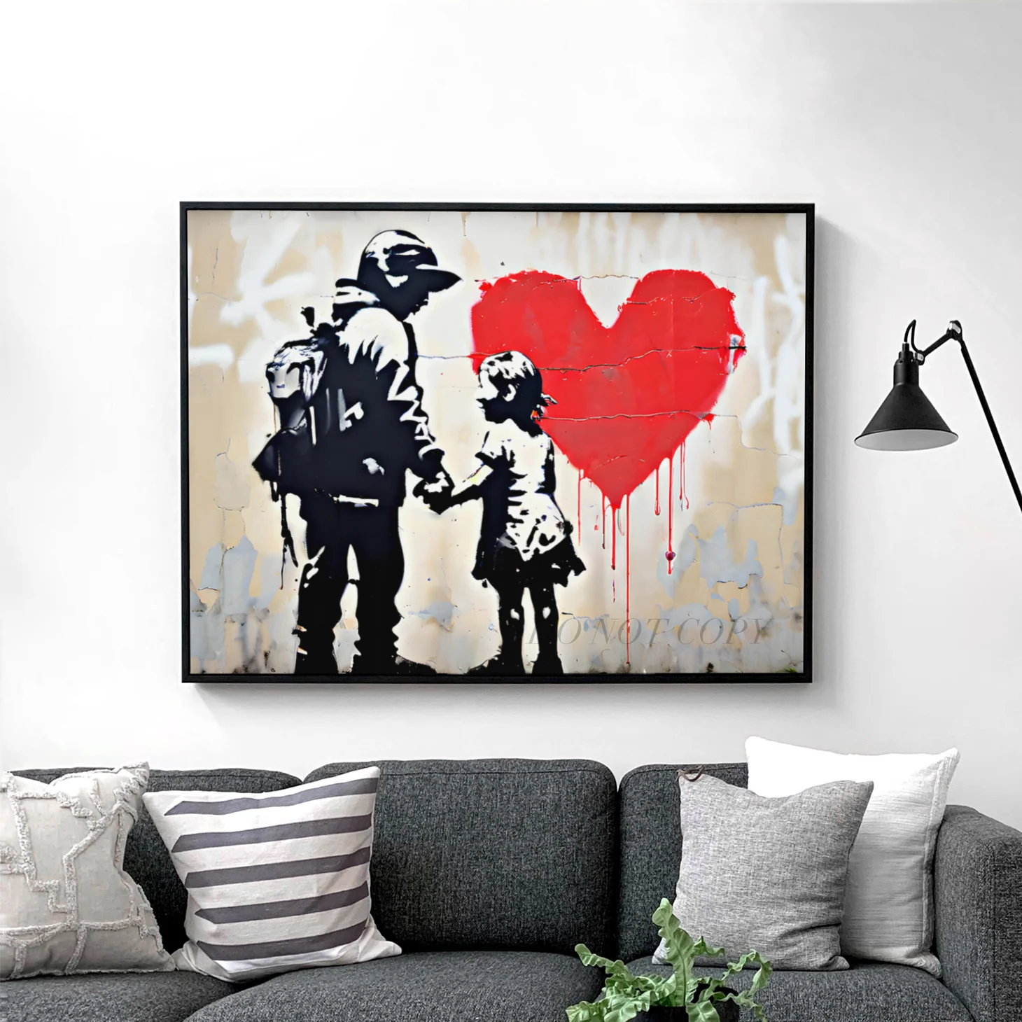 Girl With Heart Banksy - Image 2