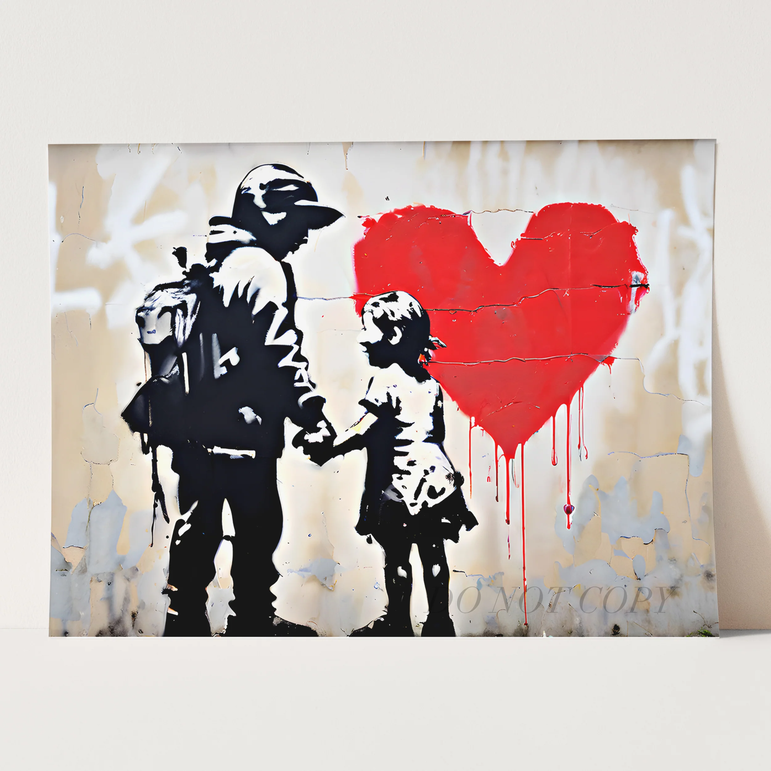 Girl With Heart Banksy - Image 3