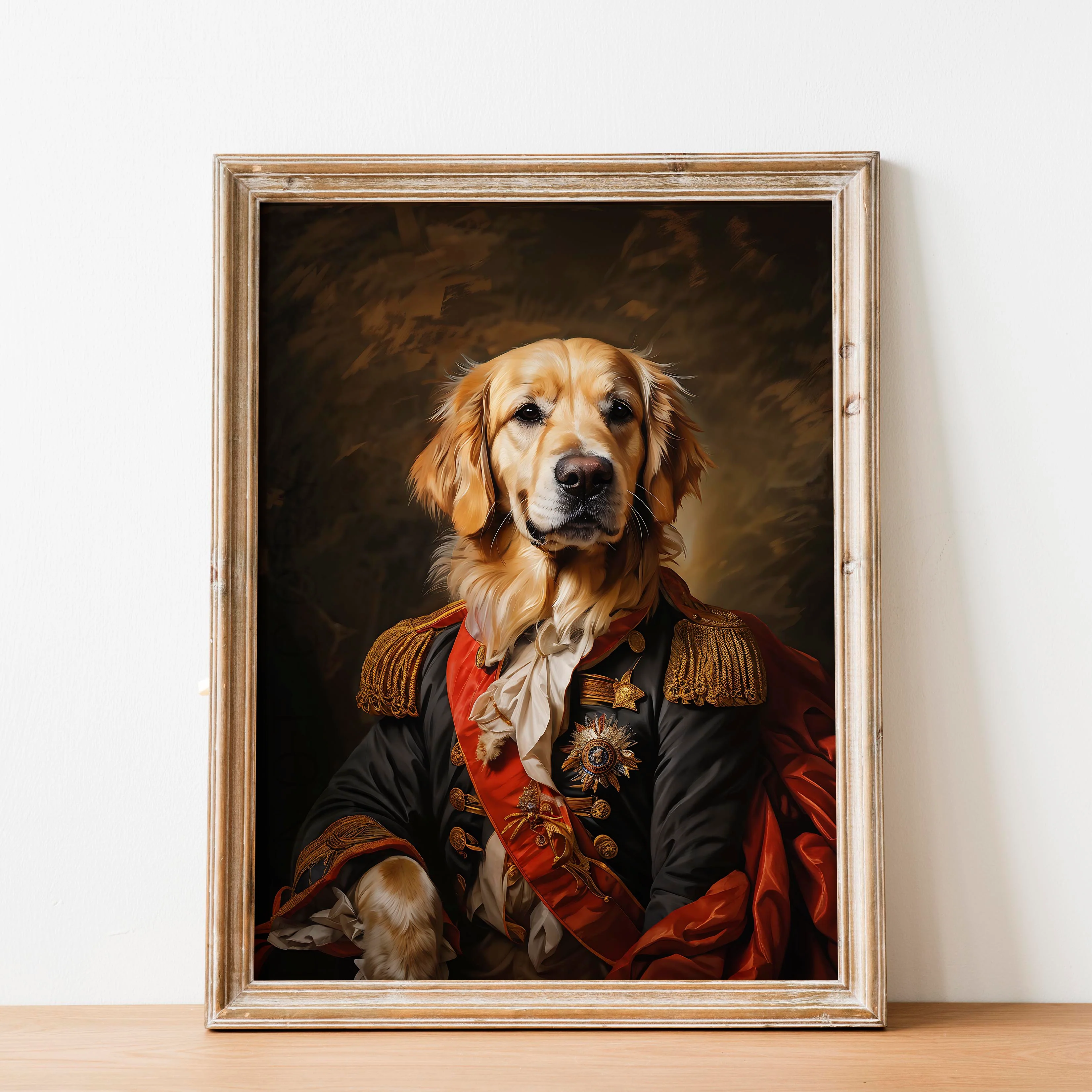 Golden Retriever Aristocrat Portrait - Image 2