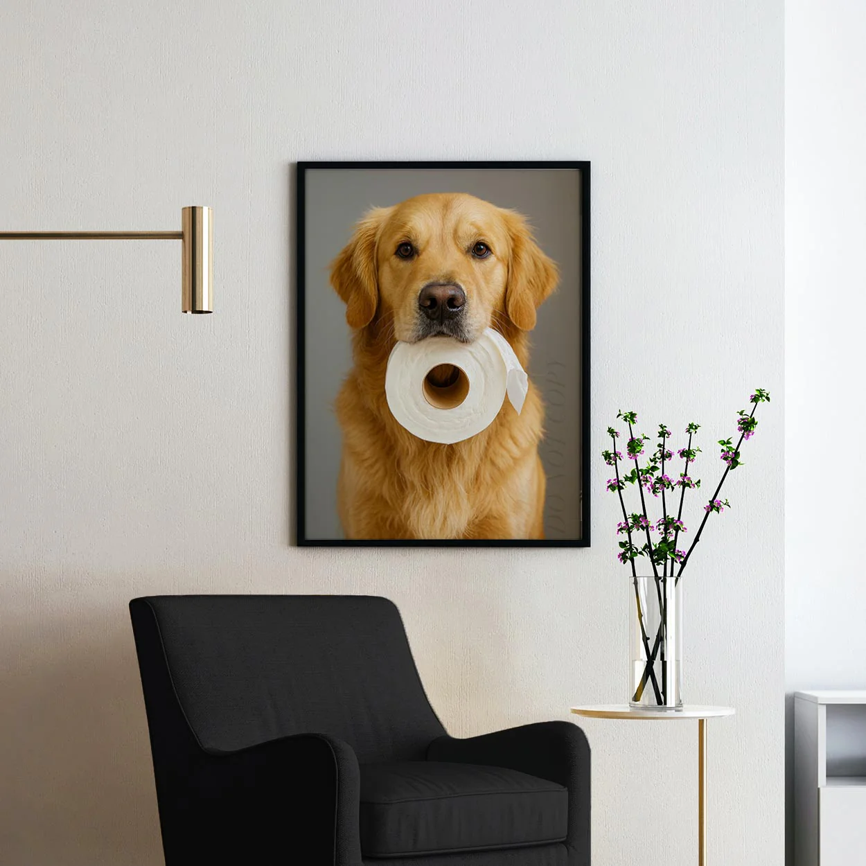 Golden Retriever Dog Toilet Paper - Image 2