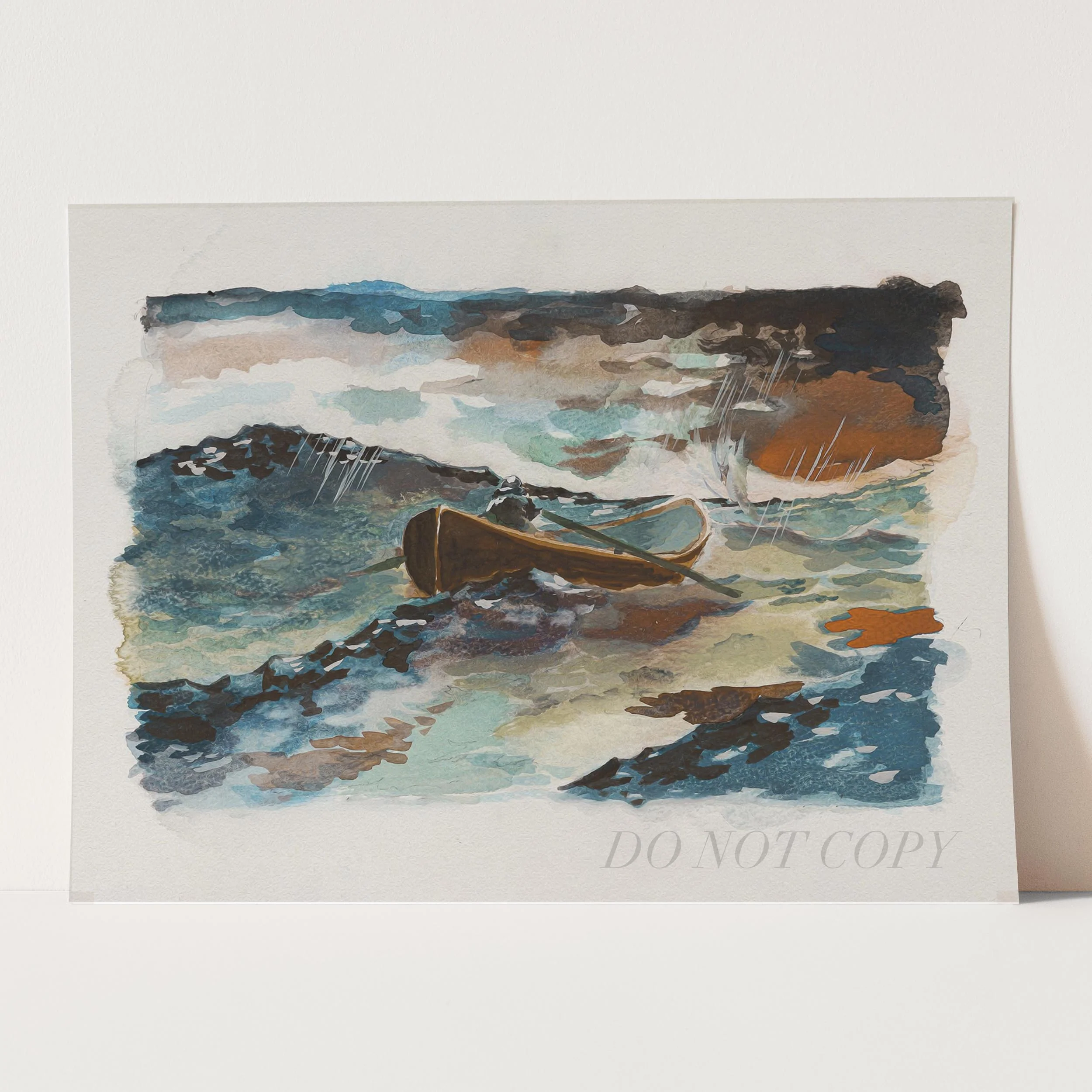 Good Will Hunting Rowboat Painting - Image 3