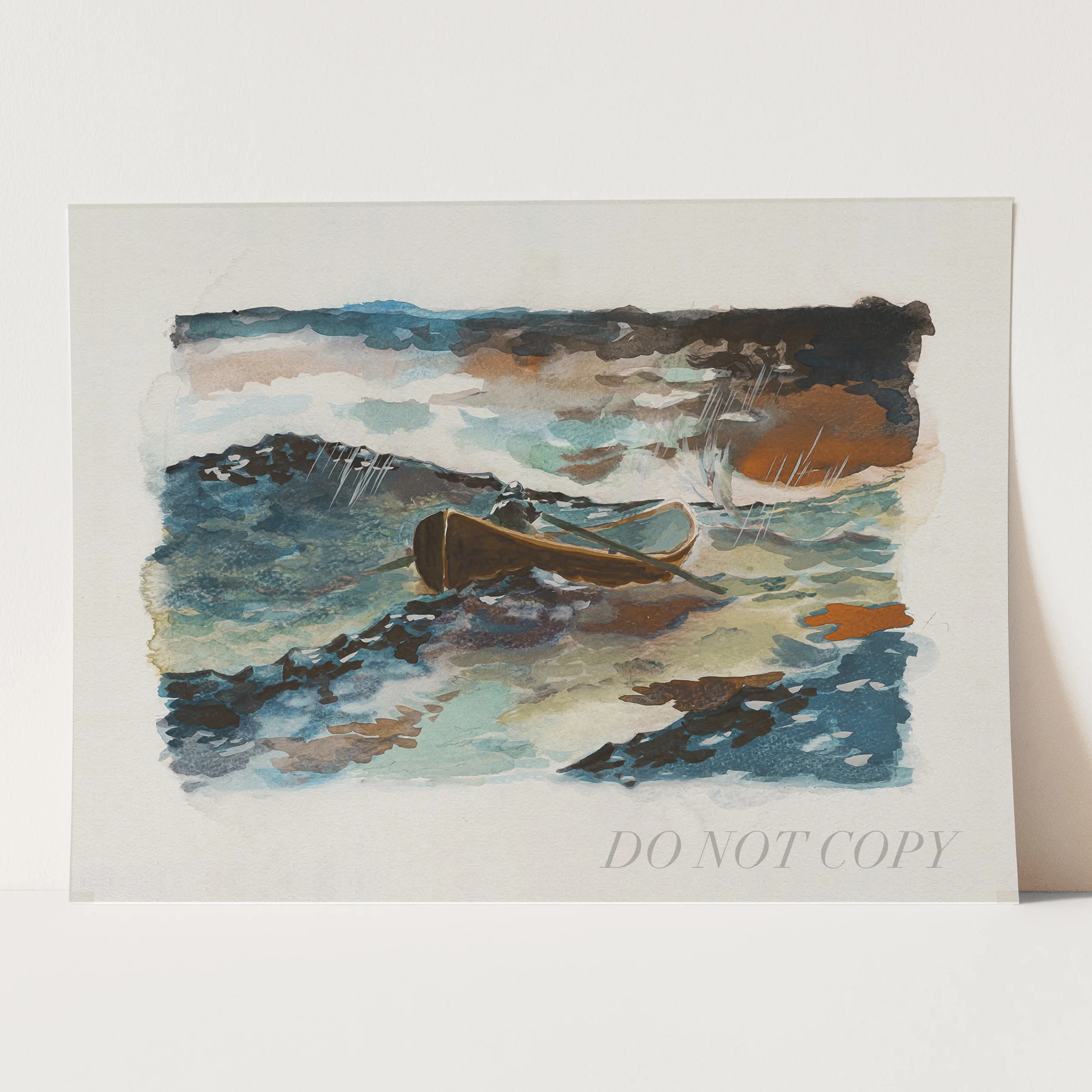 Good Will Hunting Rowboat Painting - Image 3