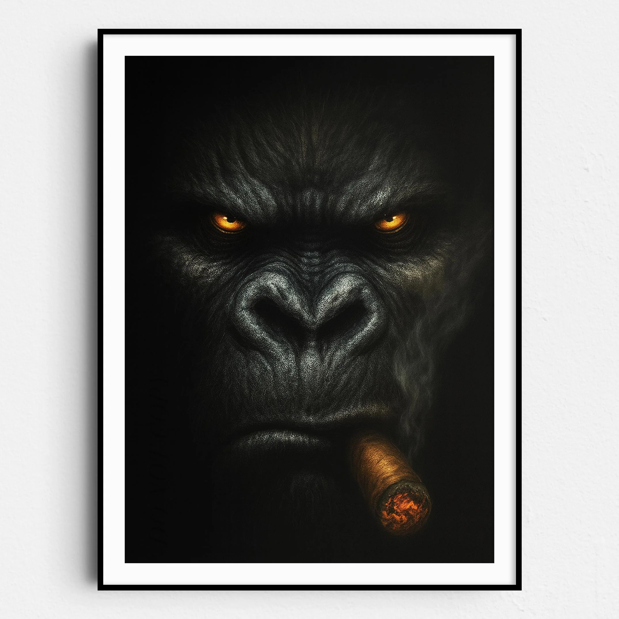 Gorilla Smoking Cigar