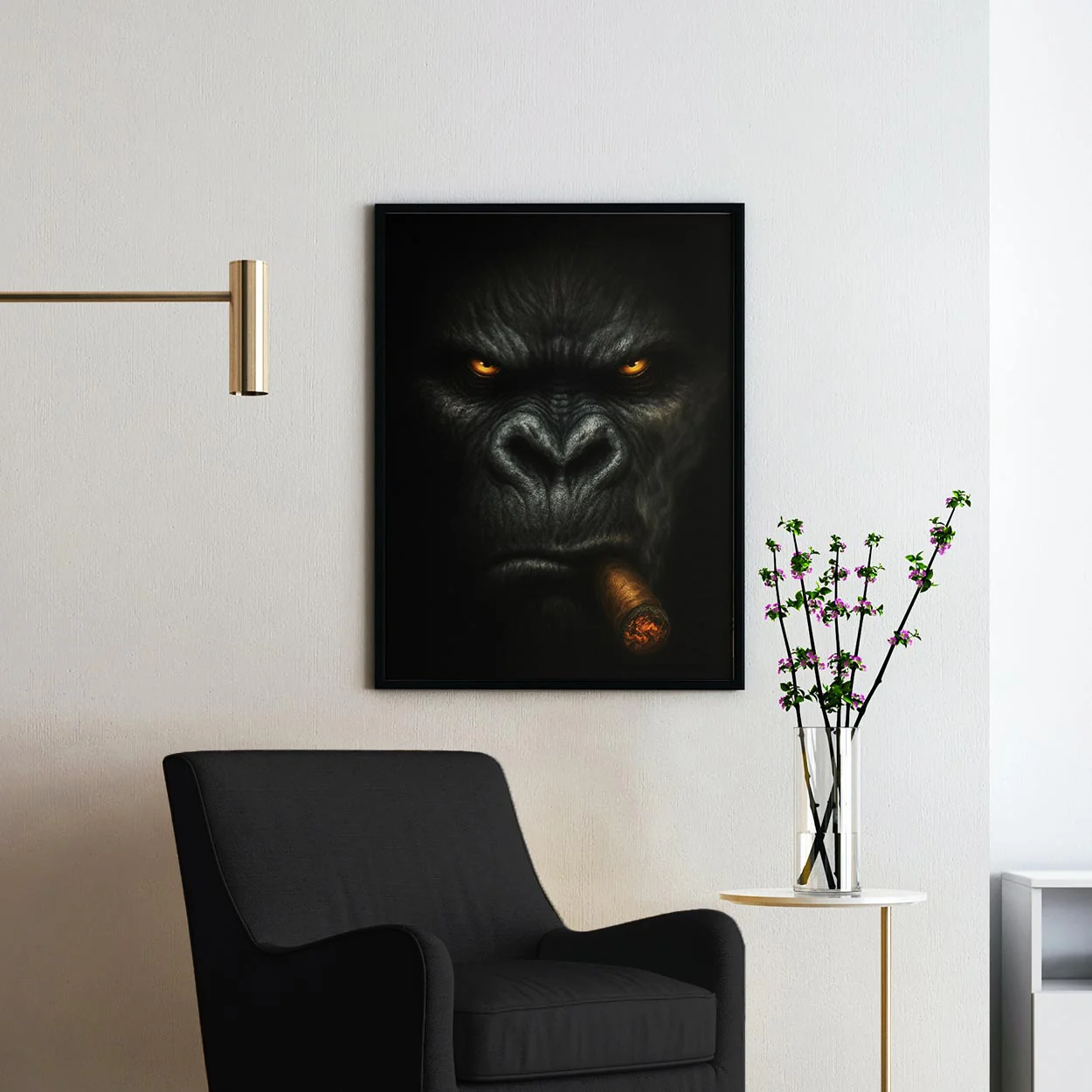 Gorilla Smoking Cigar - Image 2