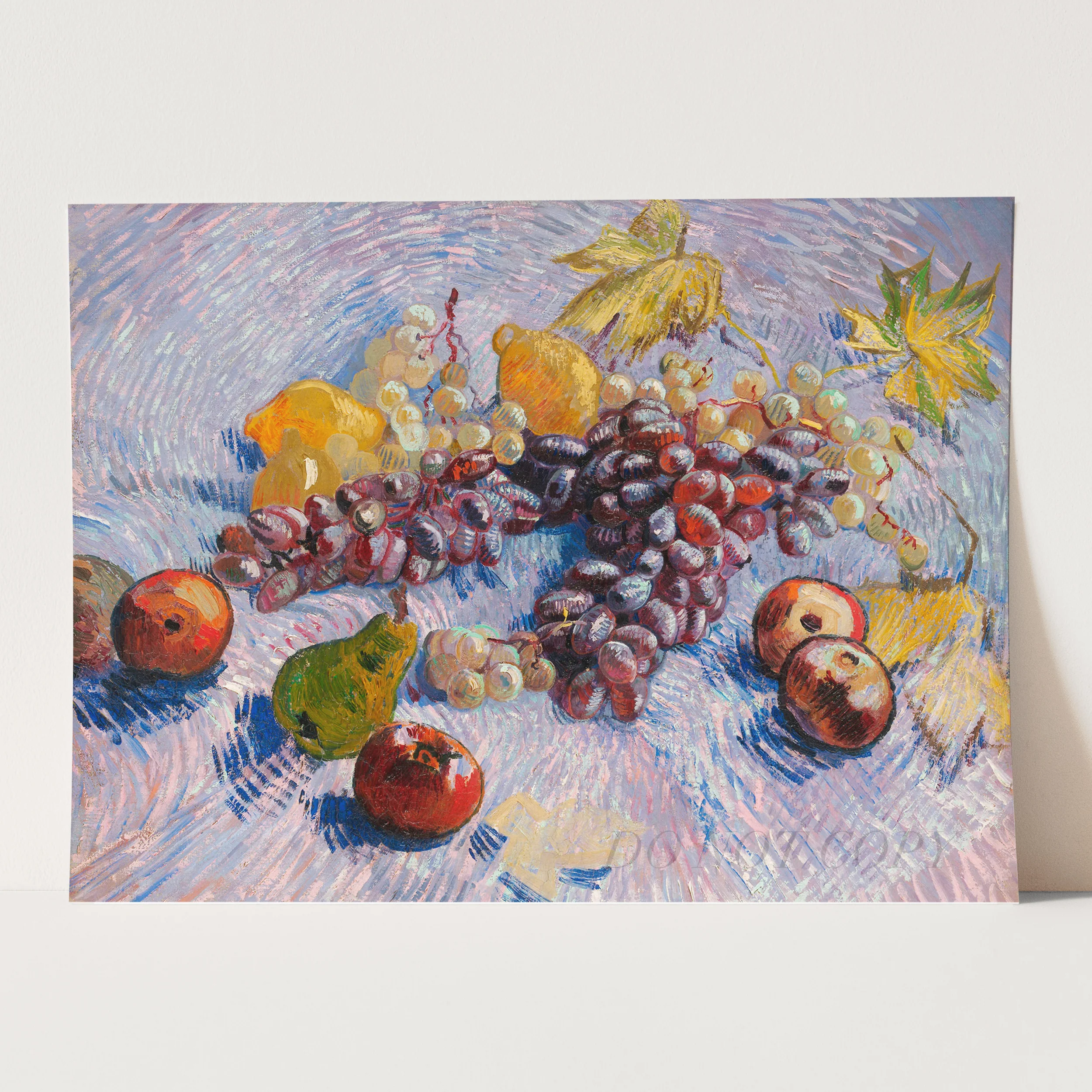 Grapes, Lemons, Pears, and Apples (1887) by Van Gogh - Image 3