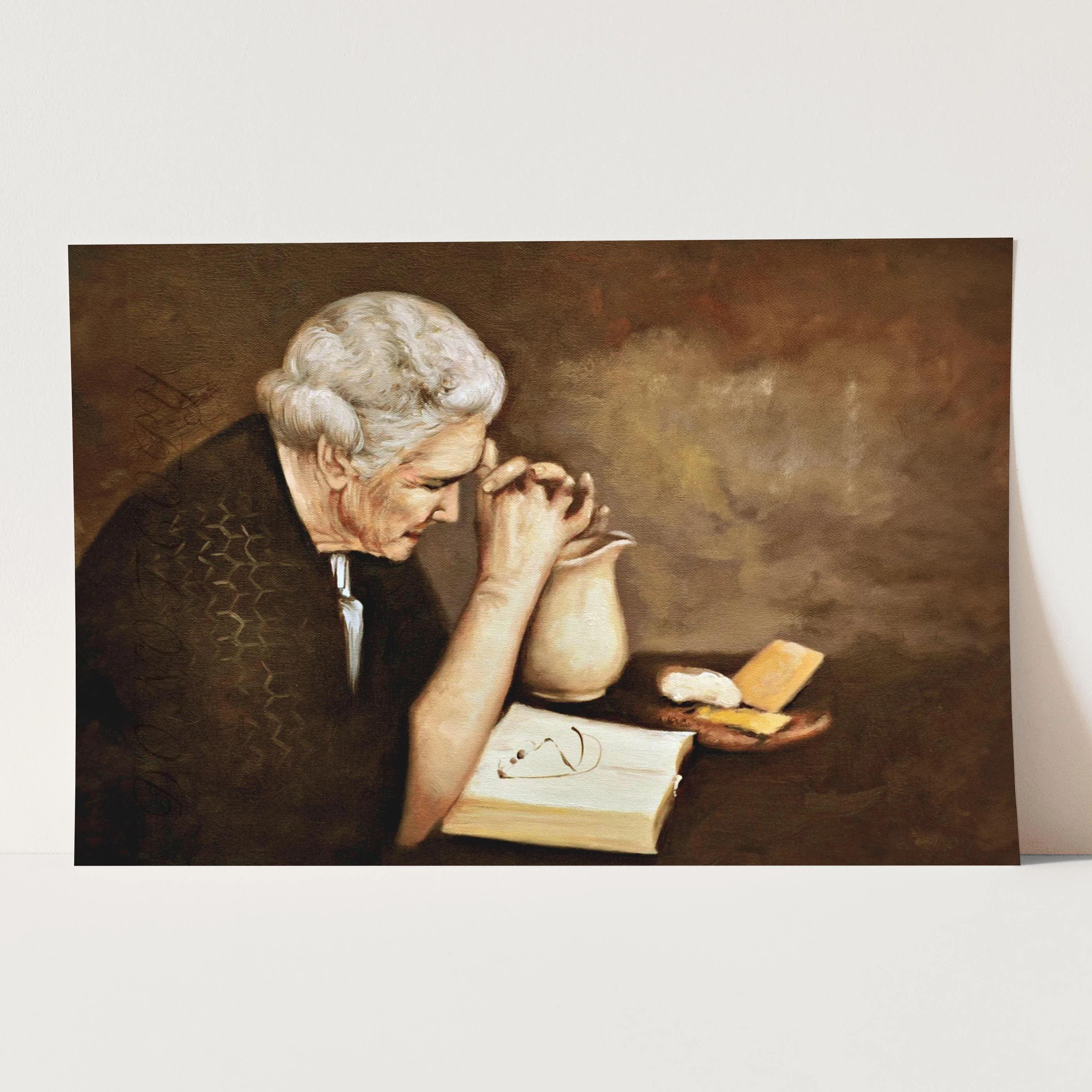 Gratitude - Woman Praying Over Daily Bread - Image 3