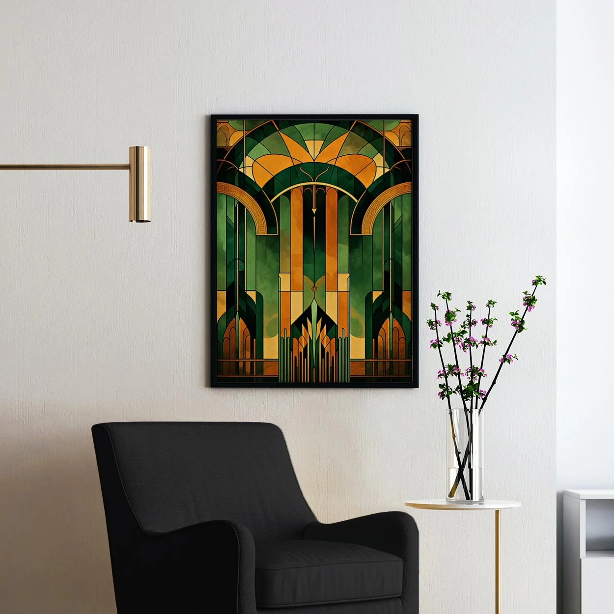 Green & Gold Art Deco - Image 2