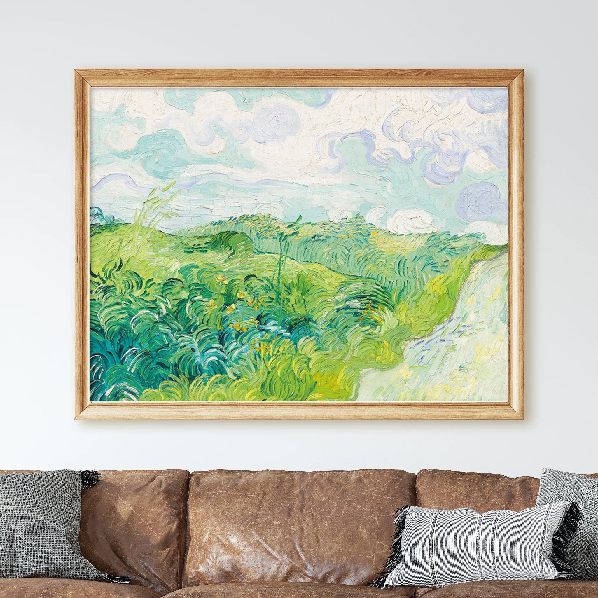 Green Wheat Fields, Auvers (1890) by Van Gogh - Image 2