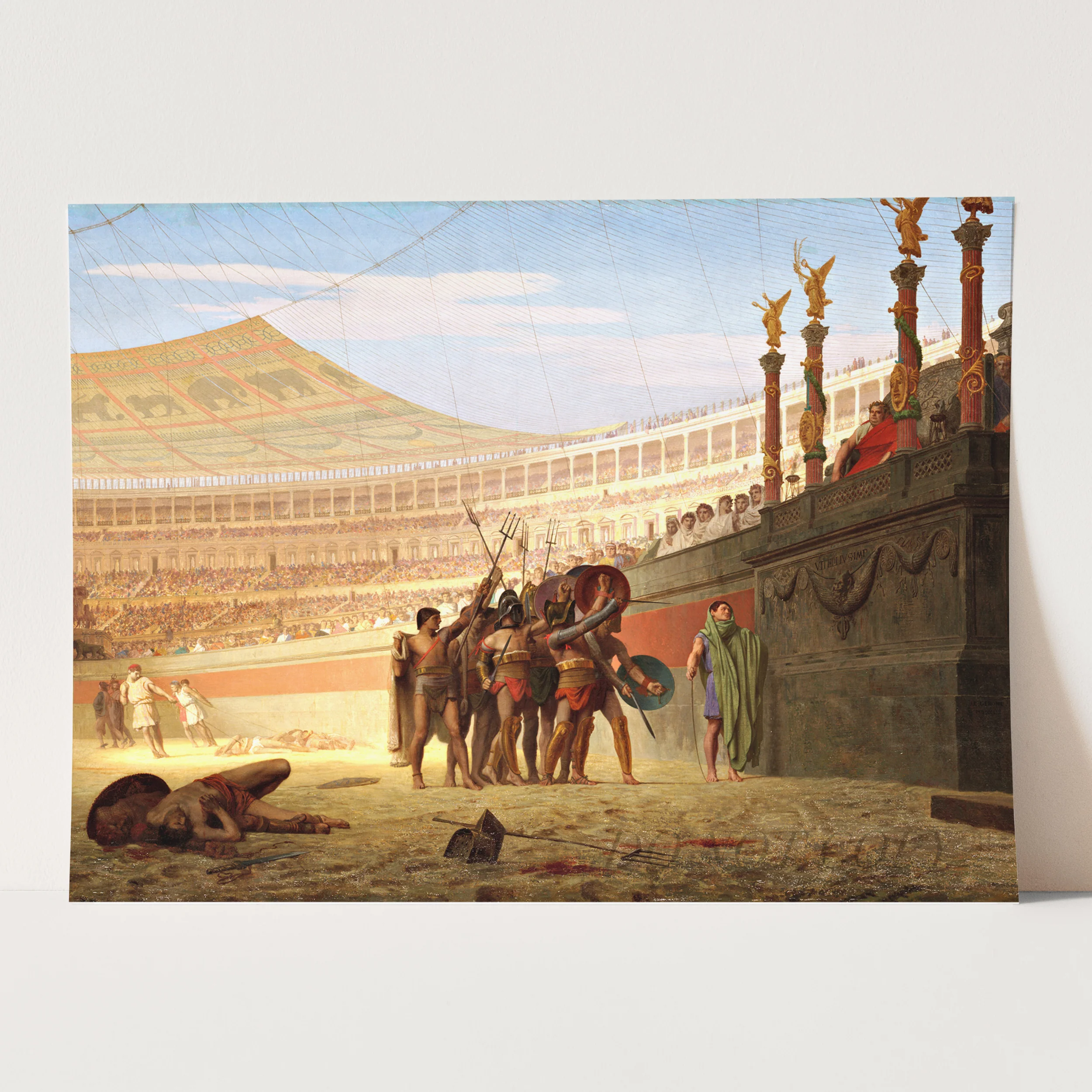 Hail, Cesar, Those Who Will Die Salute You by Jean-Léon Gérôme, 1859 - Image 3