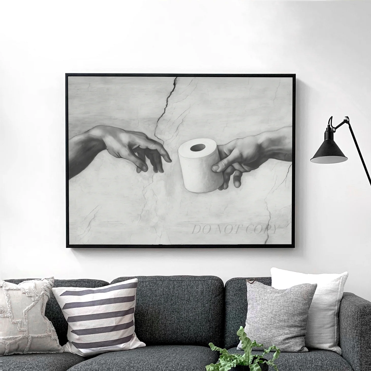 Hands of God and Adam Michelangelo Toilet Paper - Image 2