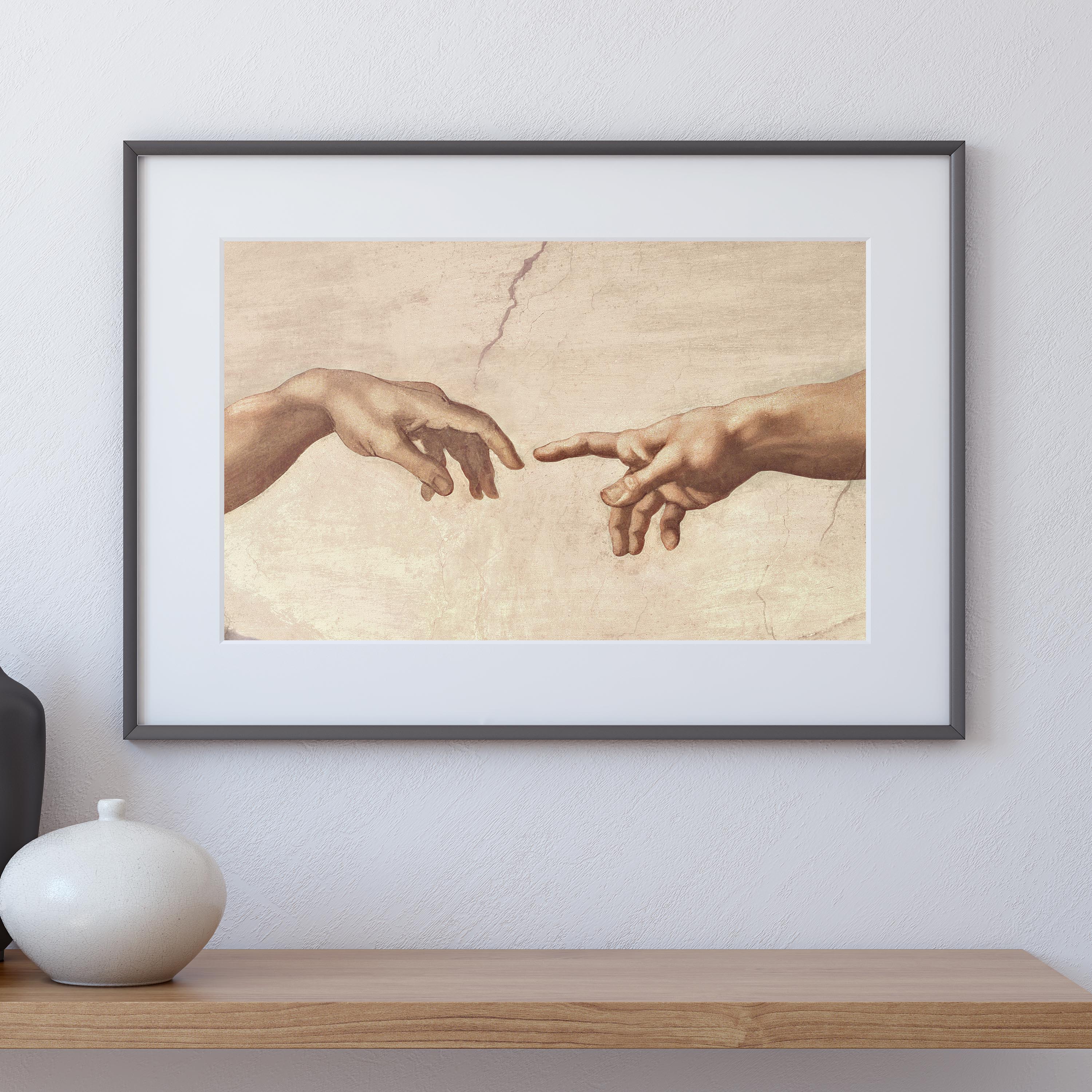 Hands of God and Adam Michelangelo Creation of Adam - Image 4