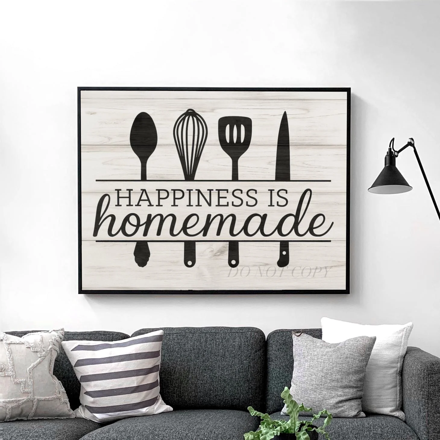 Happiness Is Homemade Wall Sign - Image 2