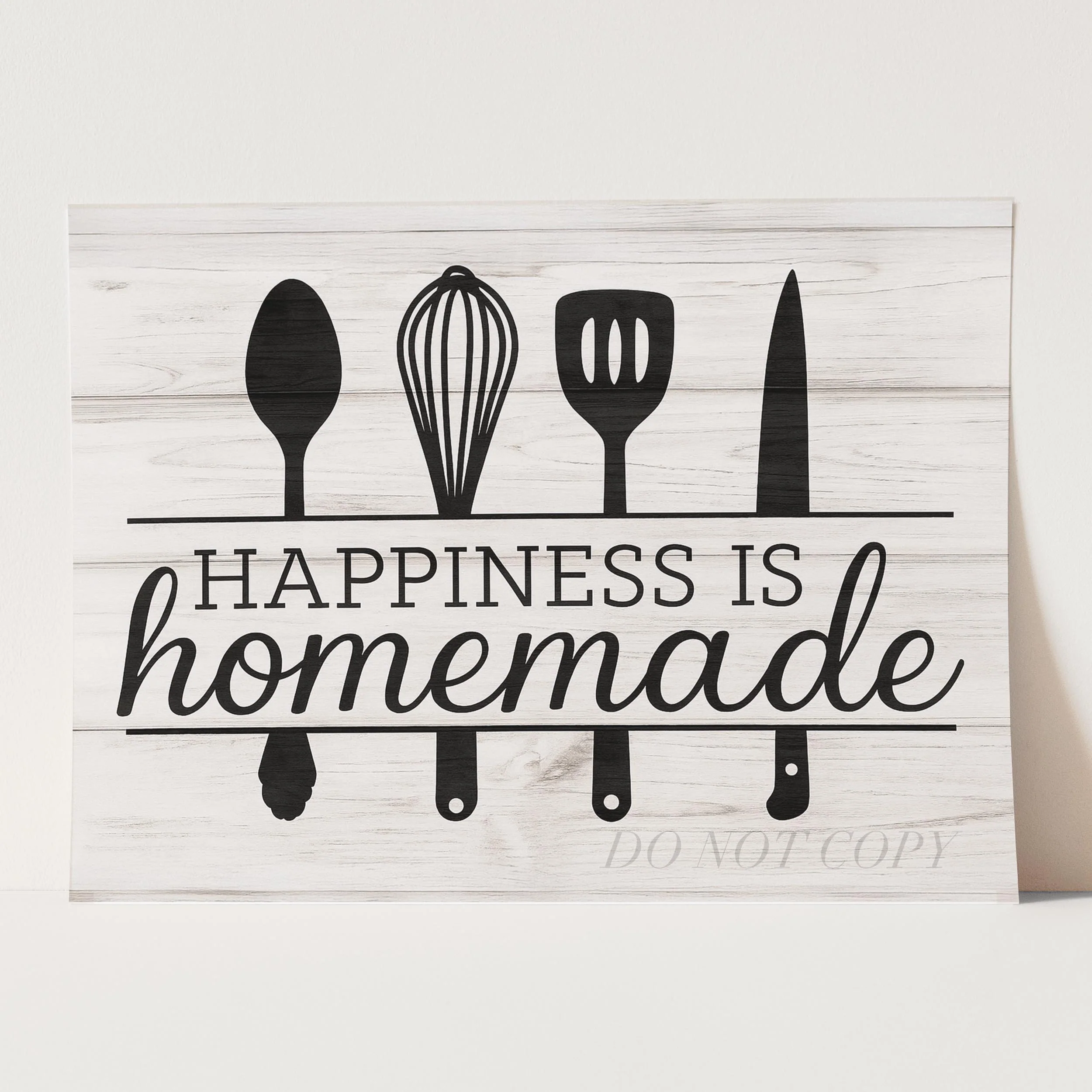 Happiness Is Homemade Wall Sign - Image 3