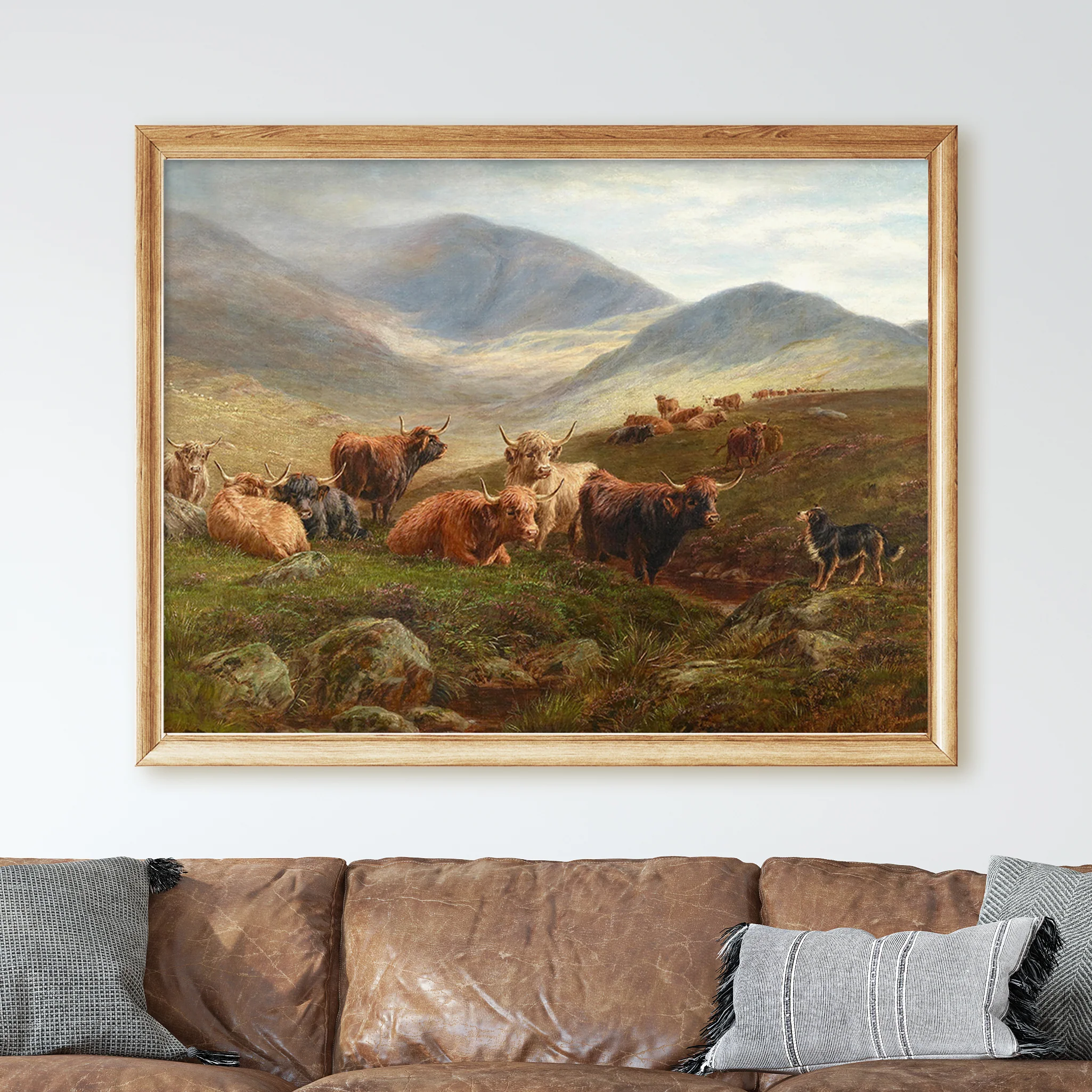 Highland Cattle - Victorian Country Landscape - Image 2