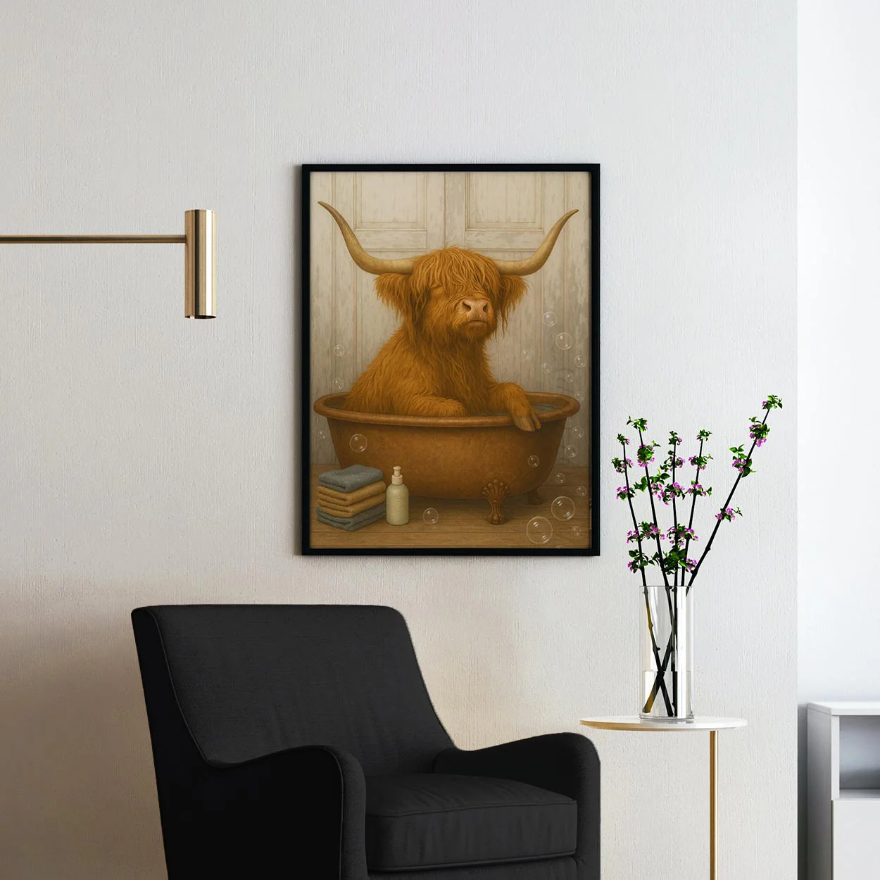 Highland Cow Bathtub Bubble Bath - Image 2