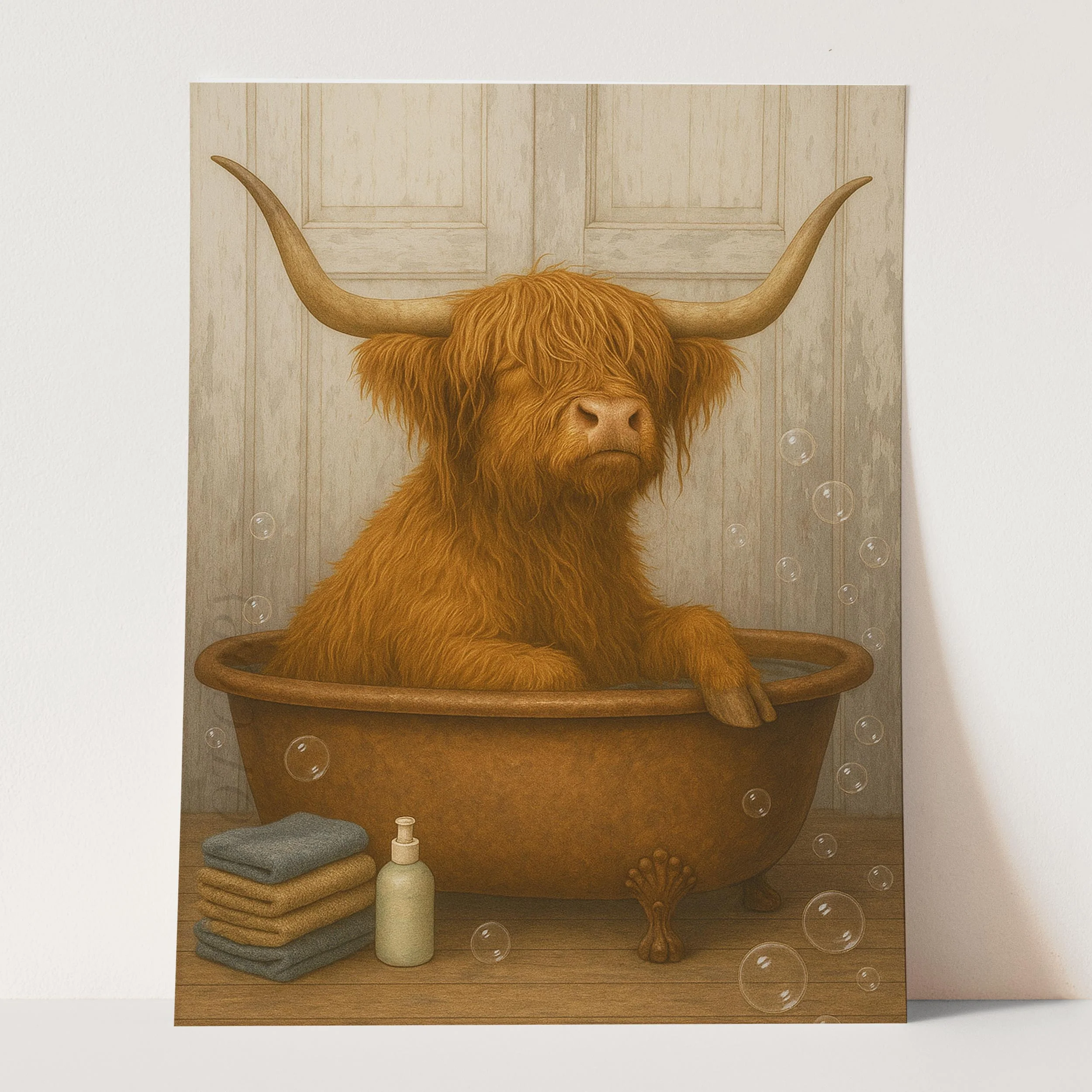 Highland Cow Bathtub Bubble Bath - Image 3